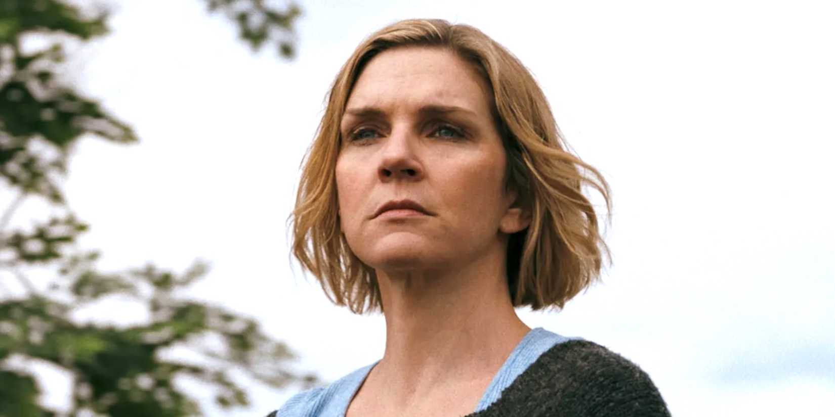 Rhea Seehorn as Carol looking defiant in Pluribus