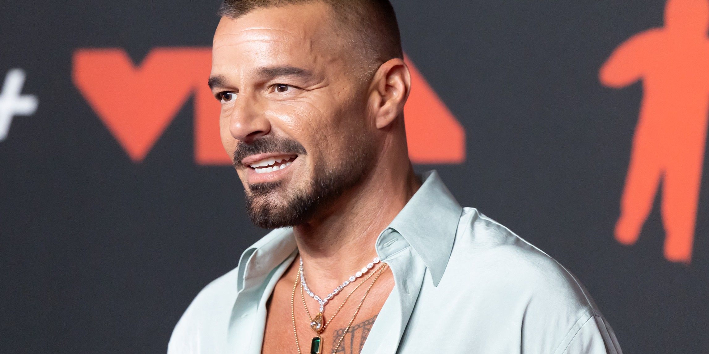 ricky martin at the vma red carpet