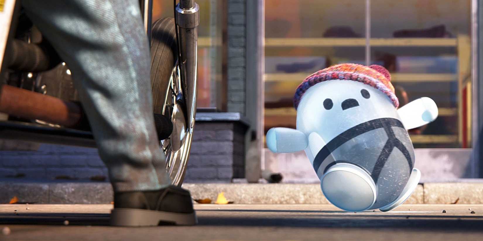 Ron running around scared in Ron's Gone Wrong