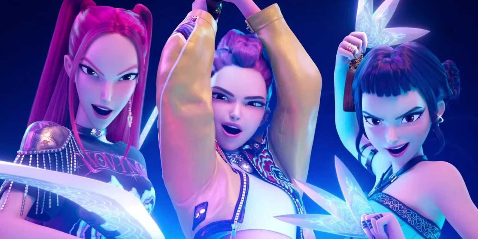 Rumi, Mira and Zoey in Kpop Demon Hunters