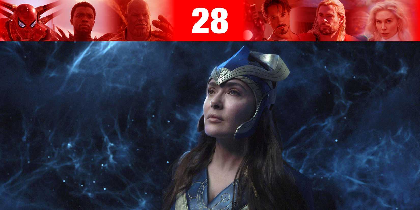 Salma Hayek As Ajak In Space In Eternals With MCU Overlay