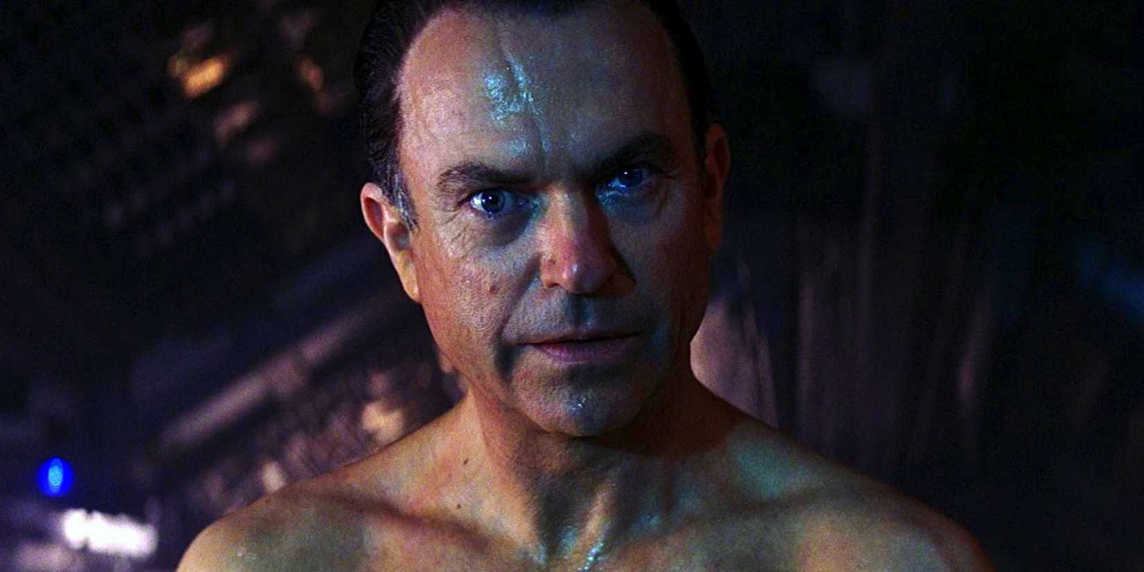 Sam Neill Shirtless in Event Horizon Movie Still