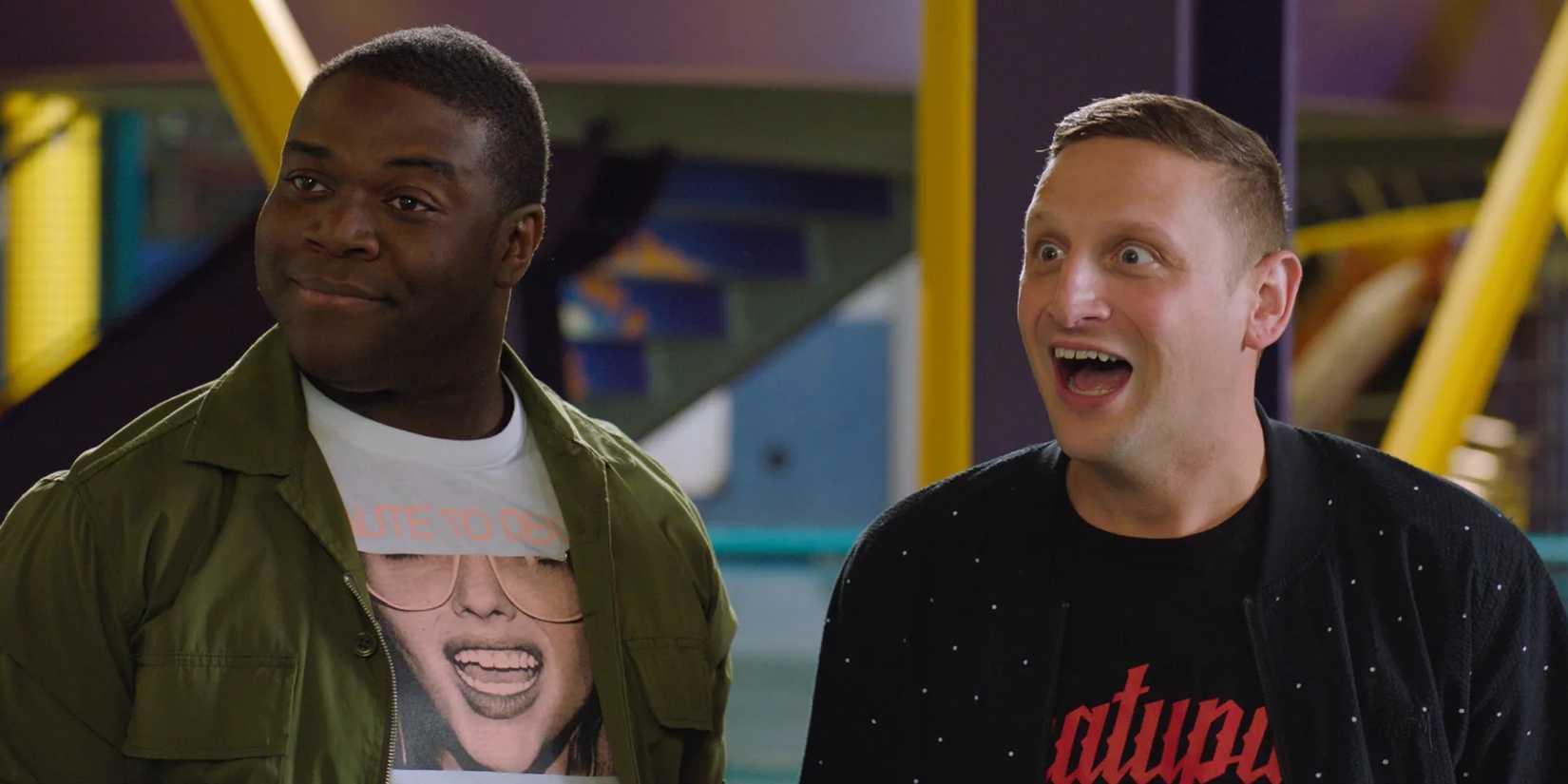 Sam Richardson and Tim Robinson looking excited from Detroiters