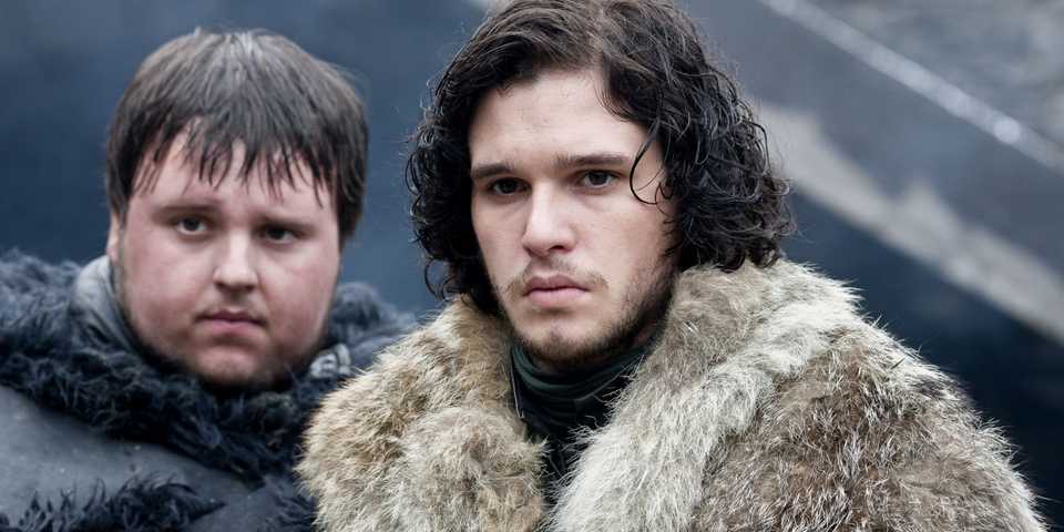 Samwell Tarly And Jon Snow In Game Of Thrones Season 1