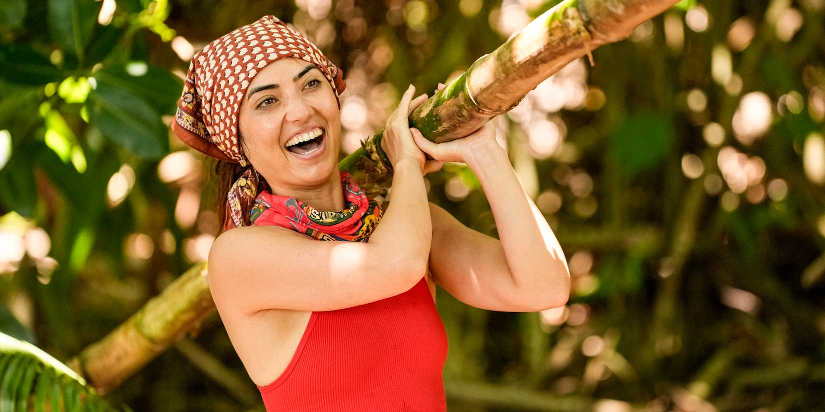Savannah Louie na estréia da temporada do Survivor 49.