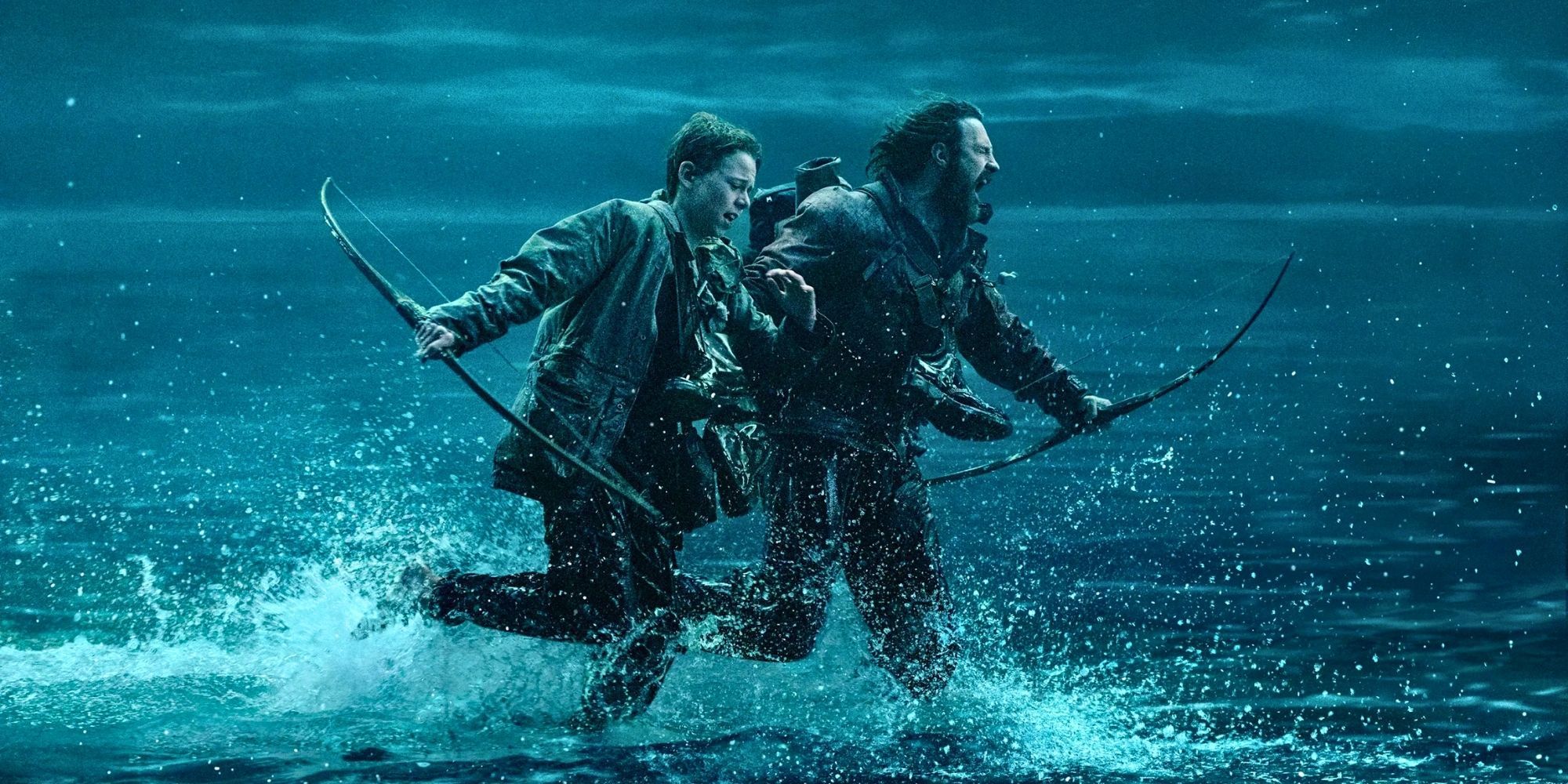 Spike and Jamie run from Samson in 28 Years Later