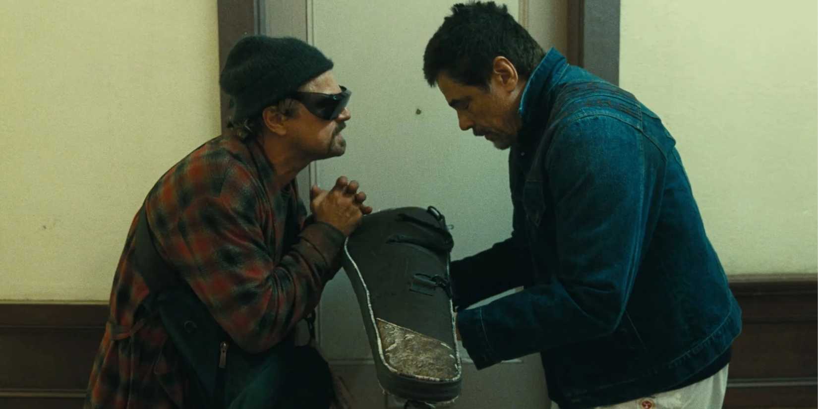 Leonardo DiCaprio and Benicio Del Toro in One Battle After Another