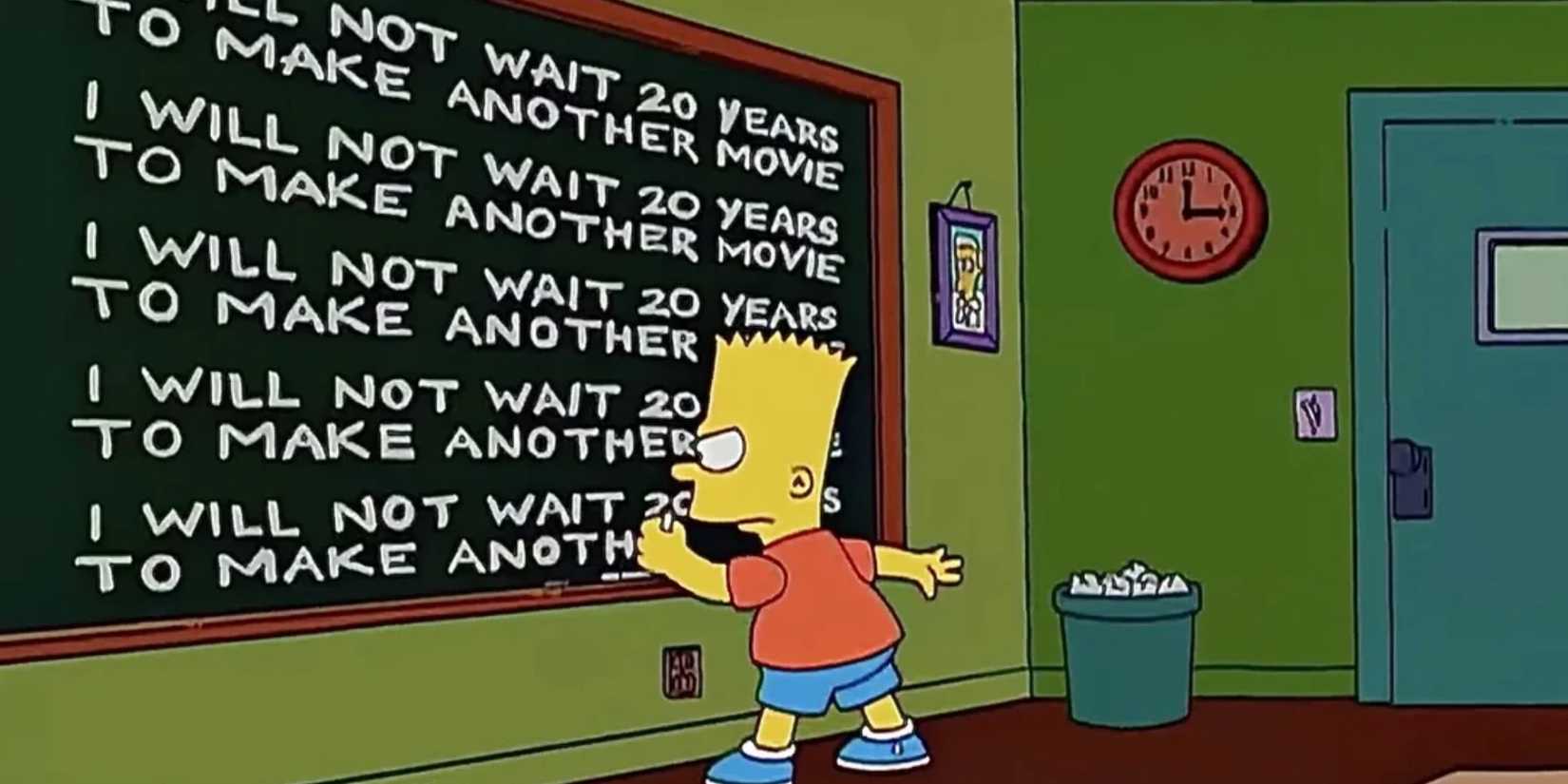 Simpsons opening credits gag - Simpsons Movie 2 prediction