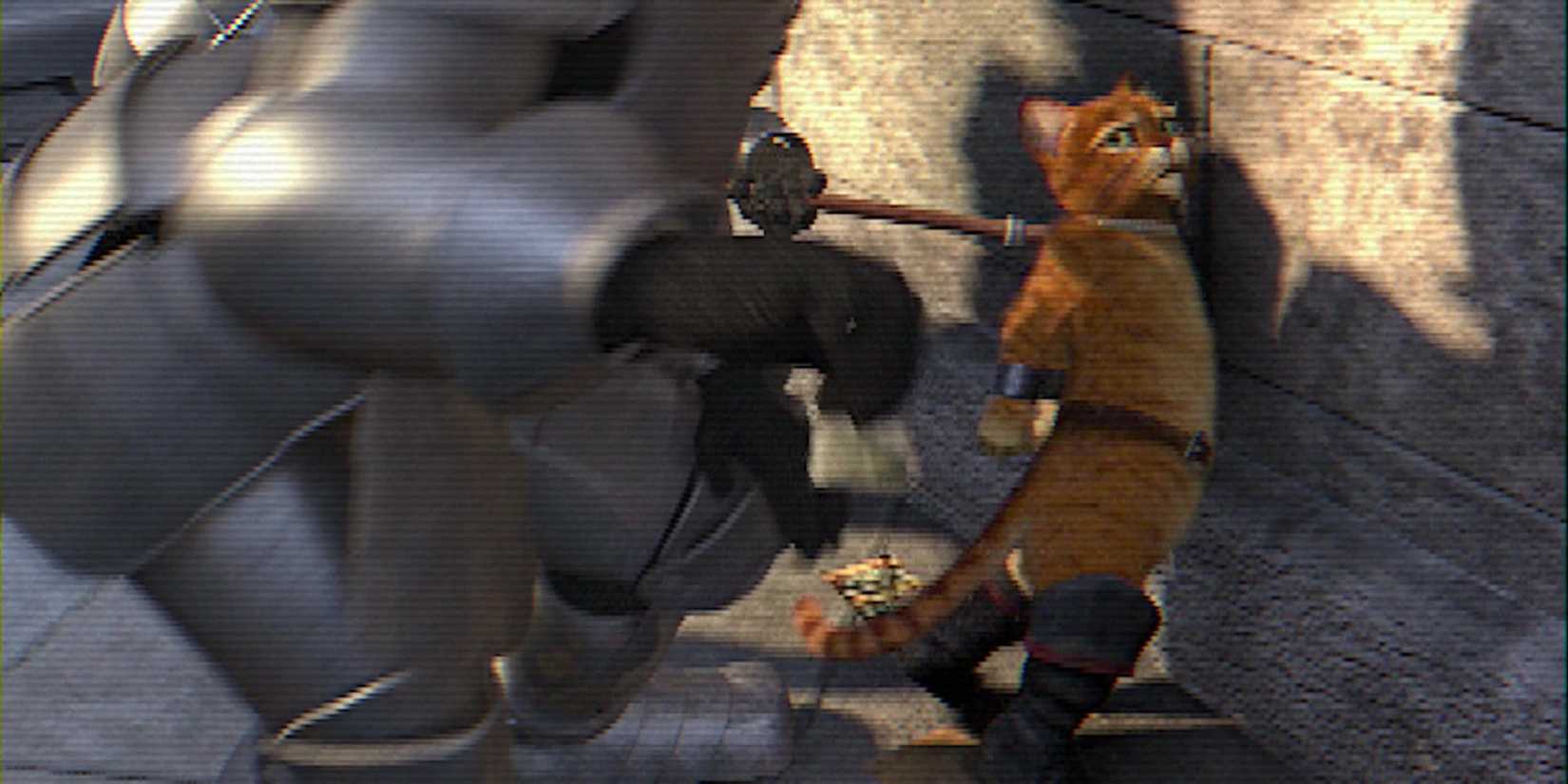 Shrek 2 Knights confiscating Puss' catnip