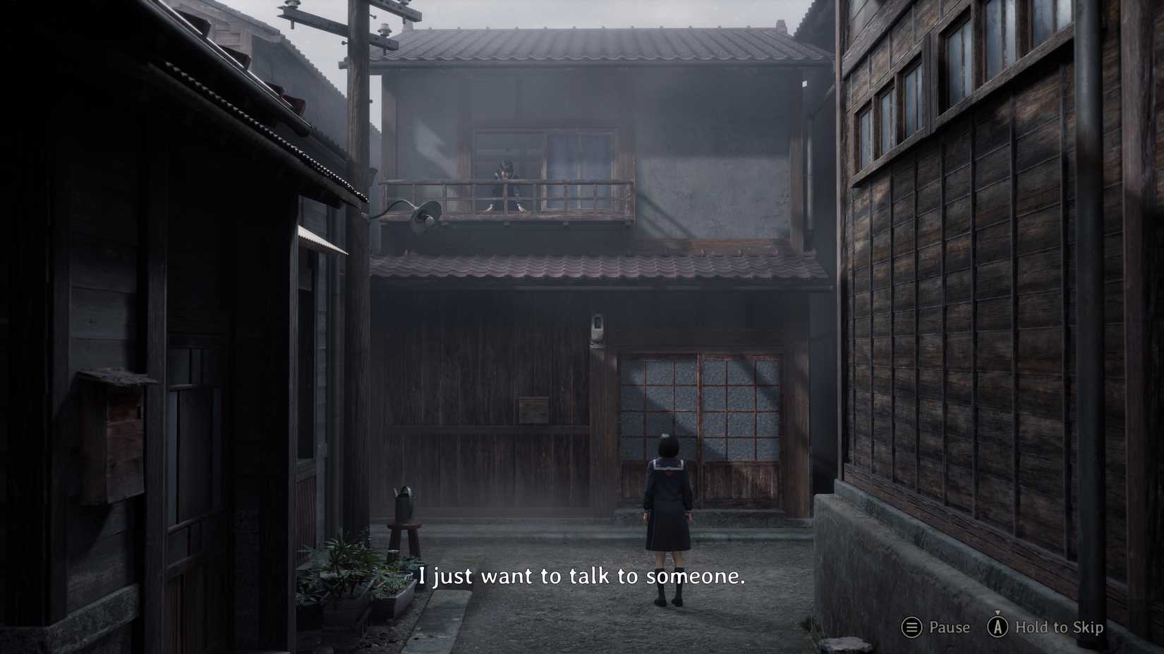 Hinako speaking to one of her friends in Silent Hill f