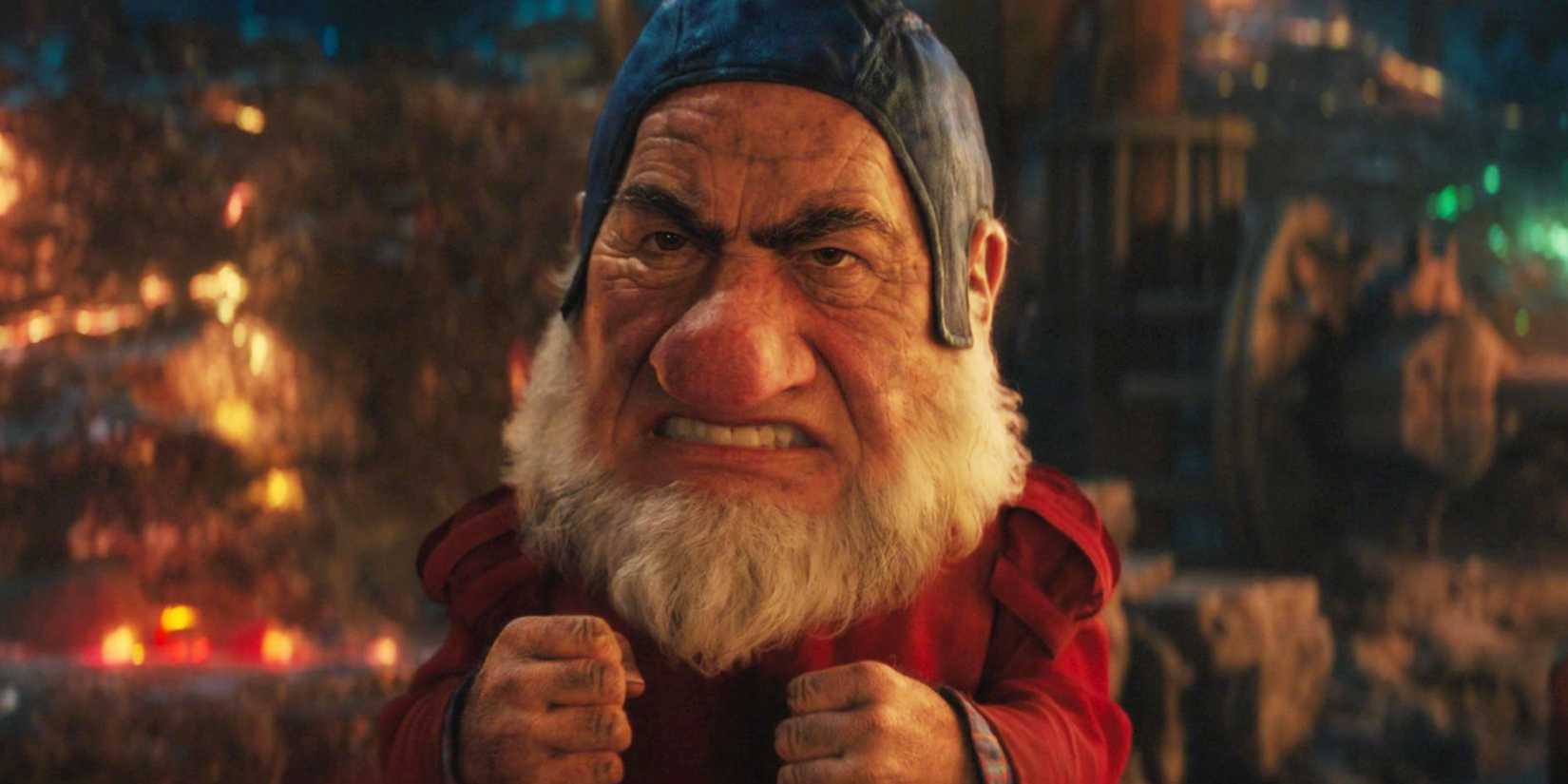 An angry Dwarf in Snow White