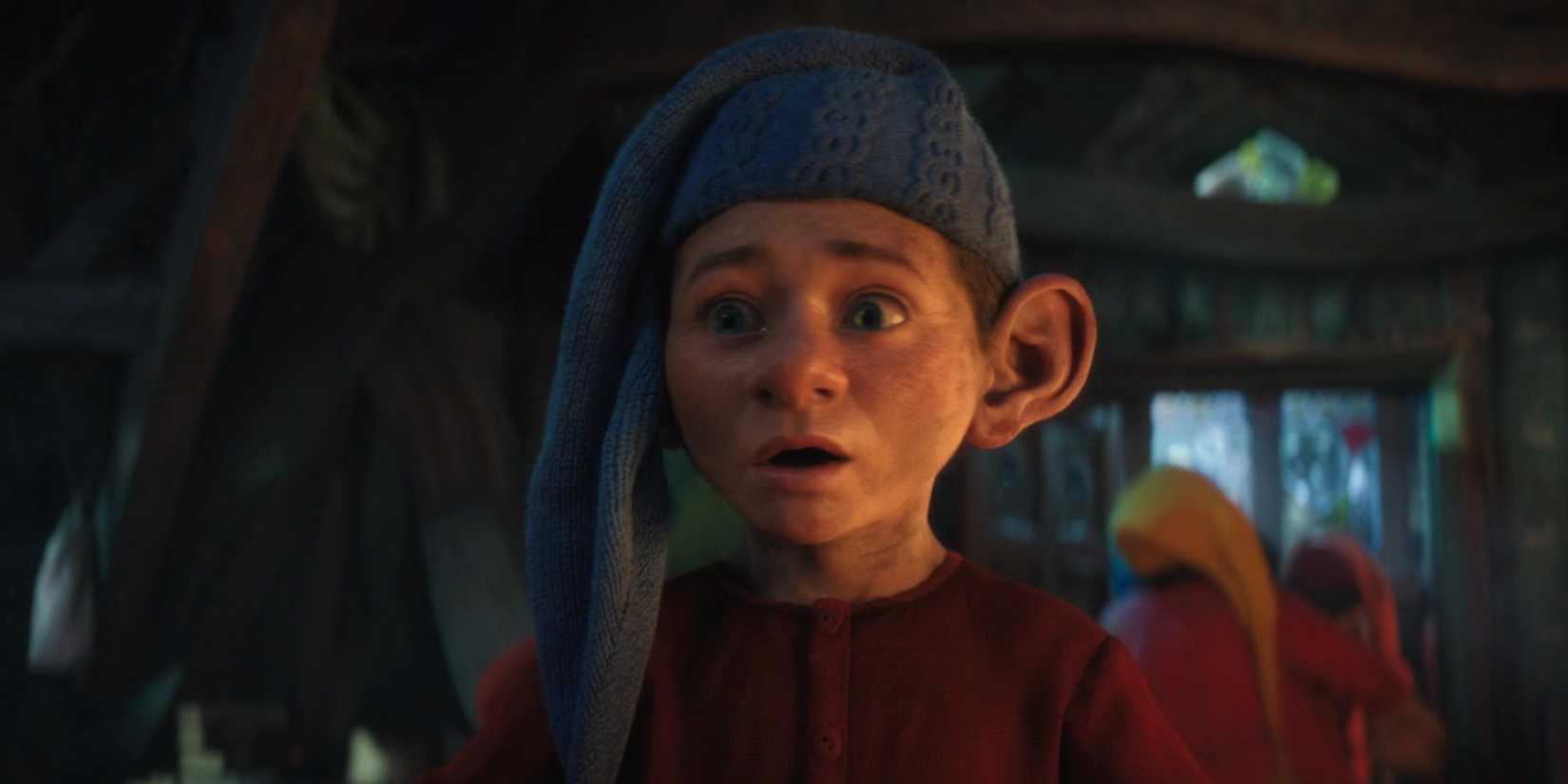 A Dwarf looking surprised in Snow White