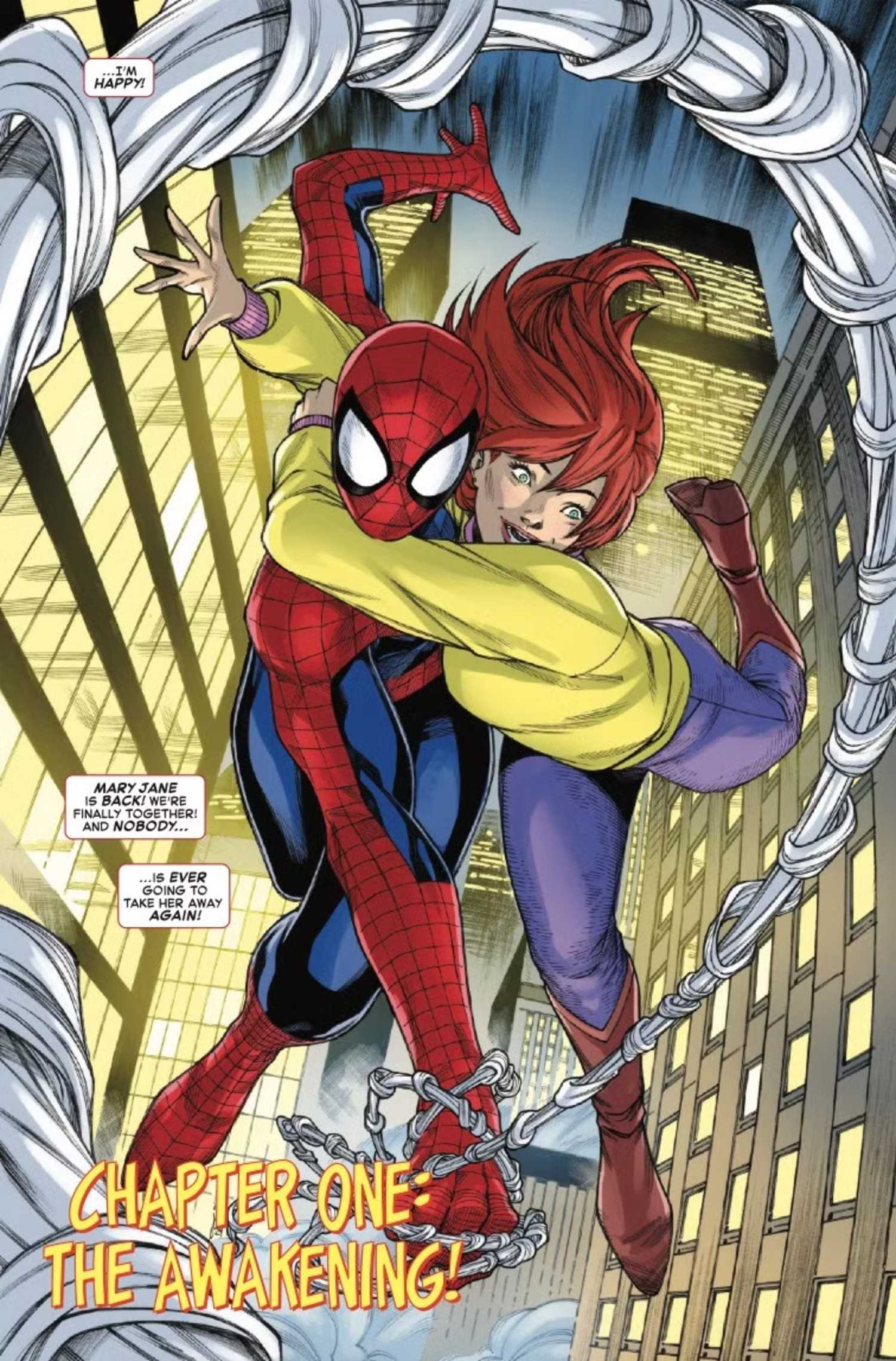 Peter Parker and MJ Getting Married in Spider-Man '94 Lore Spider-Man and Mary Jane swinging through NYC