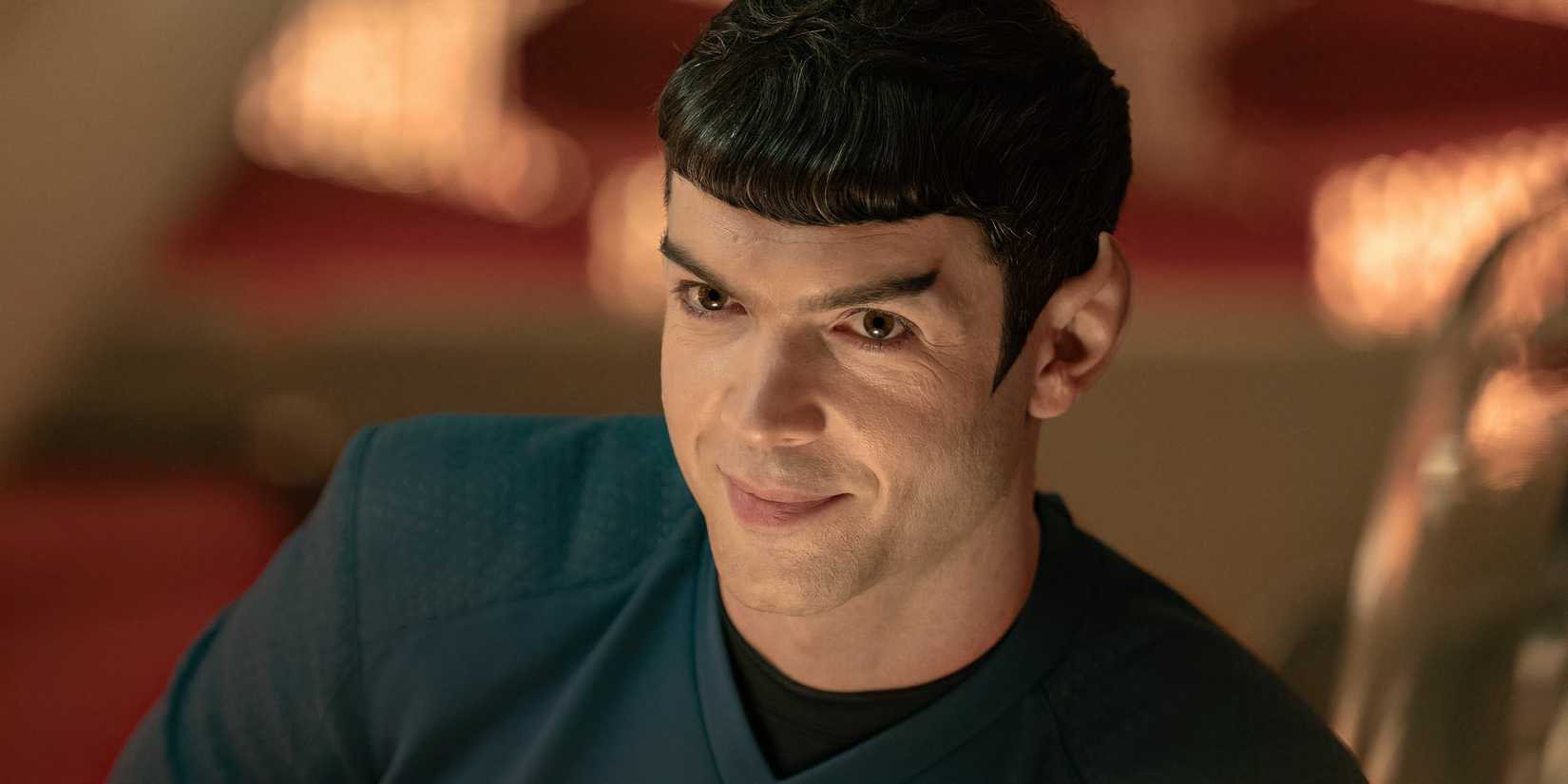 Spock smiling