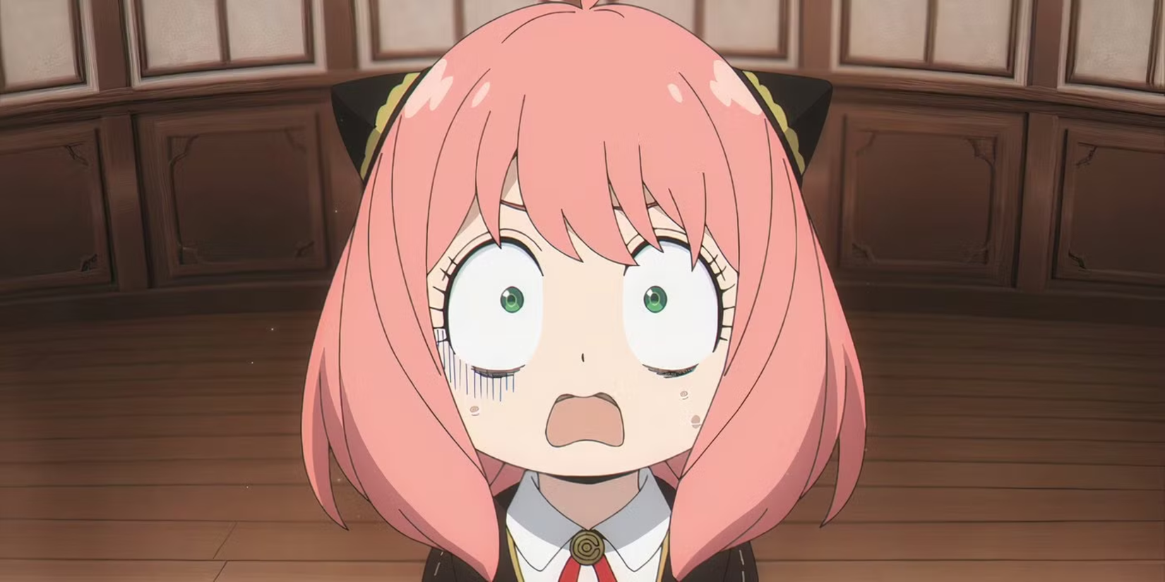 Spy x Family anime featured image - Anya looking shocked