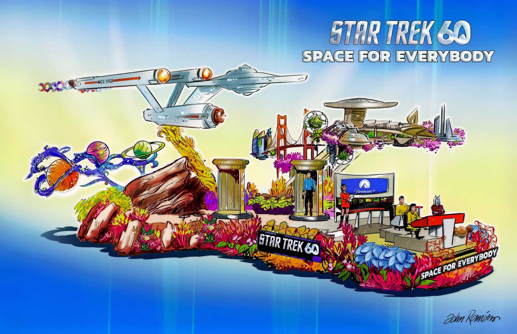 Star Trek 60 Rose Parade Float