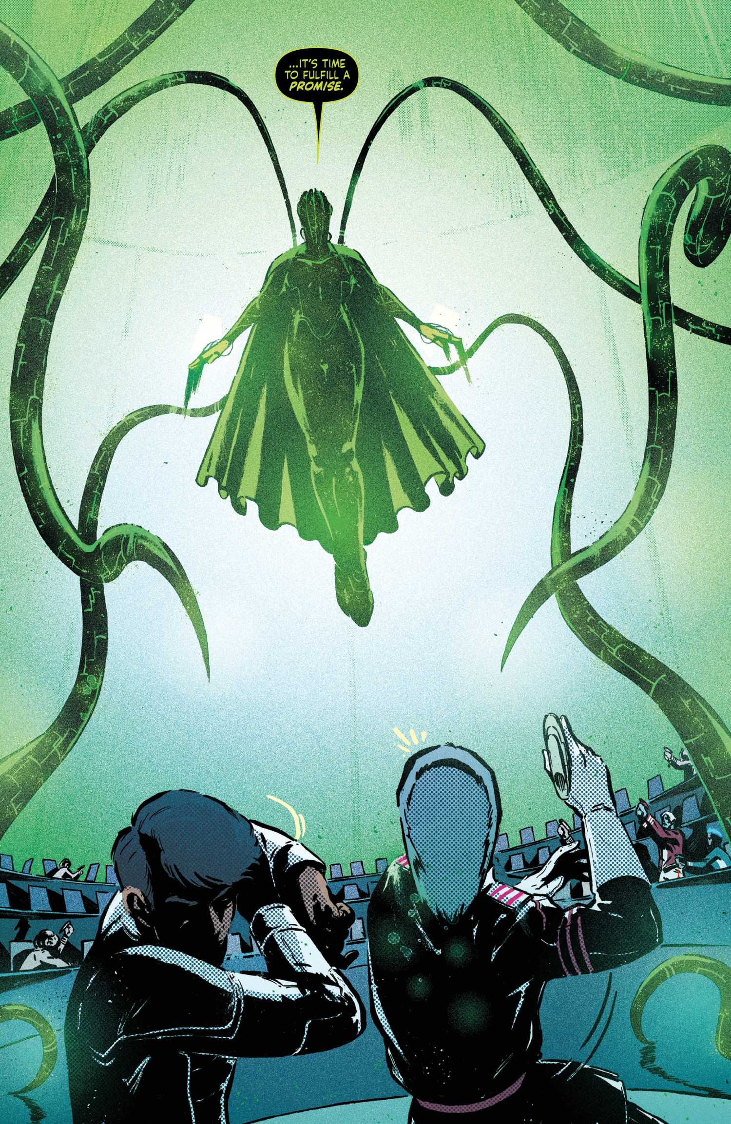 Image of Jurati as the Borg Queen