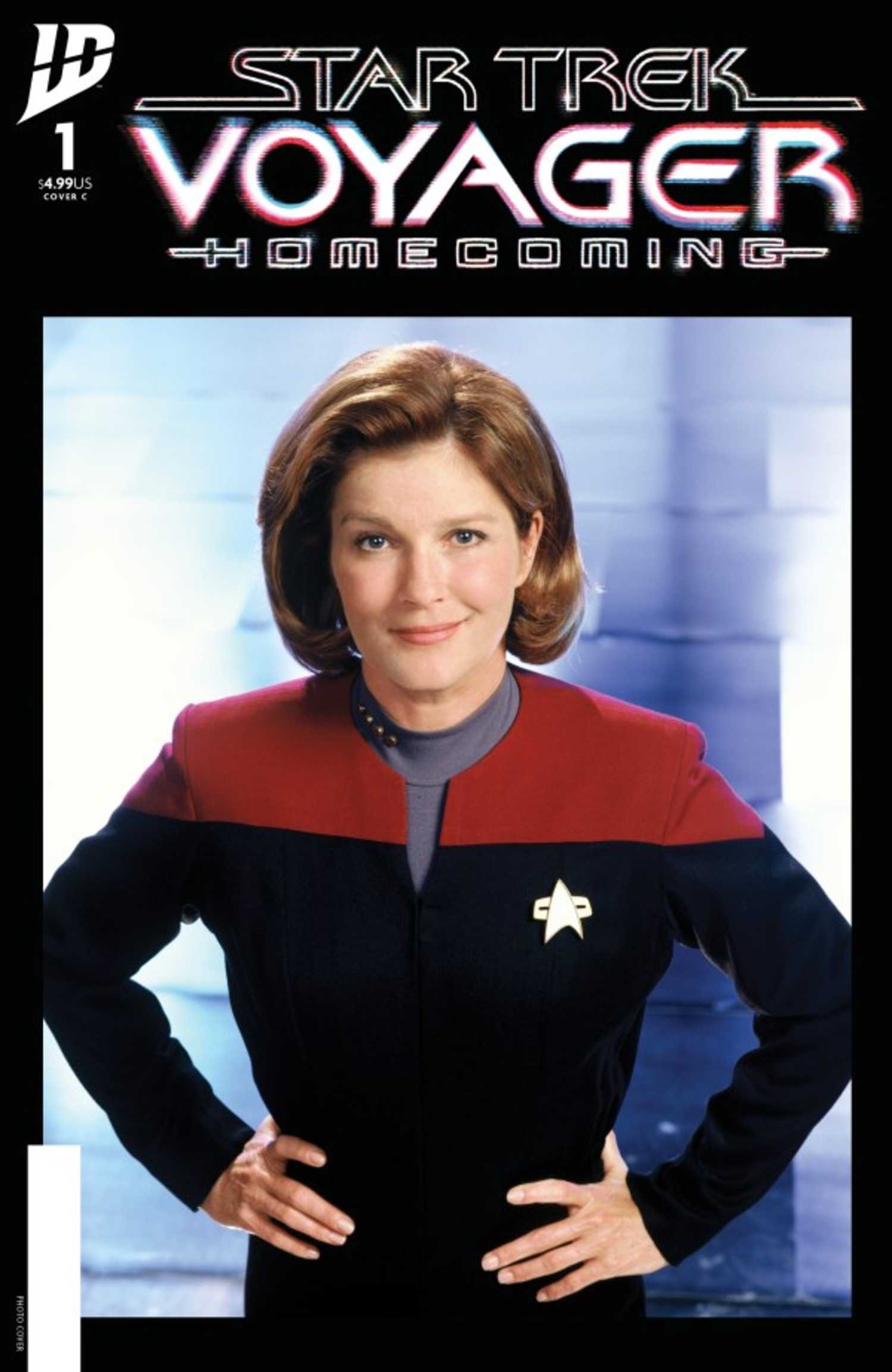 Star Trek Voyager Homecoming #1, live-action Janeway from the original series