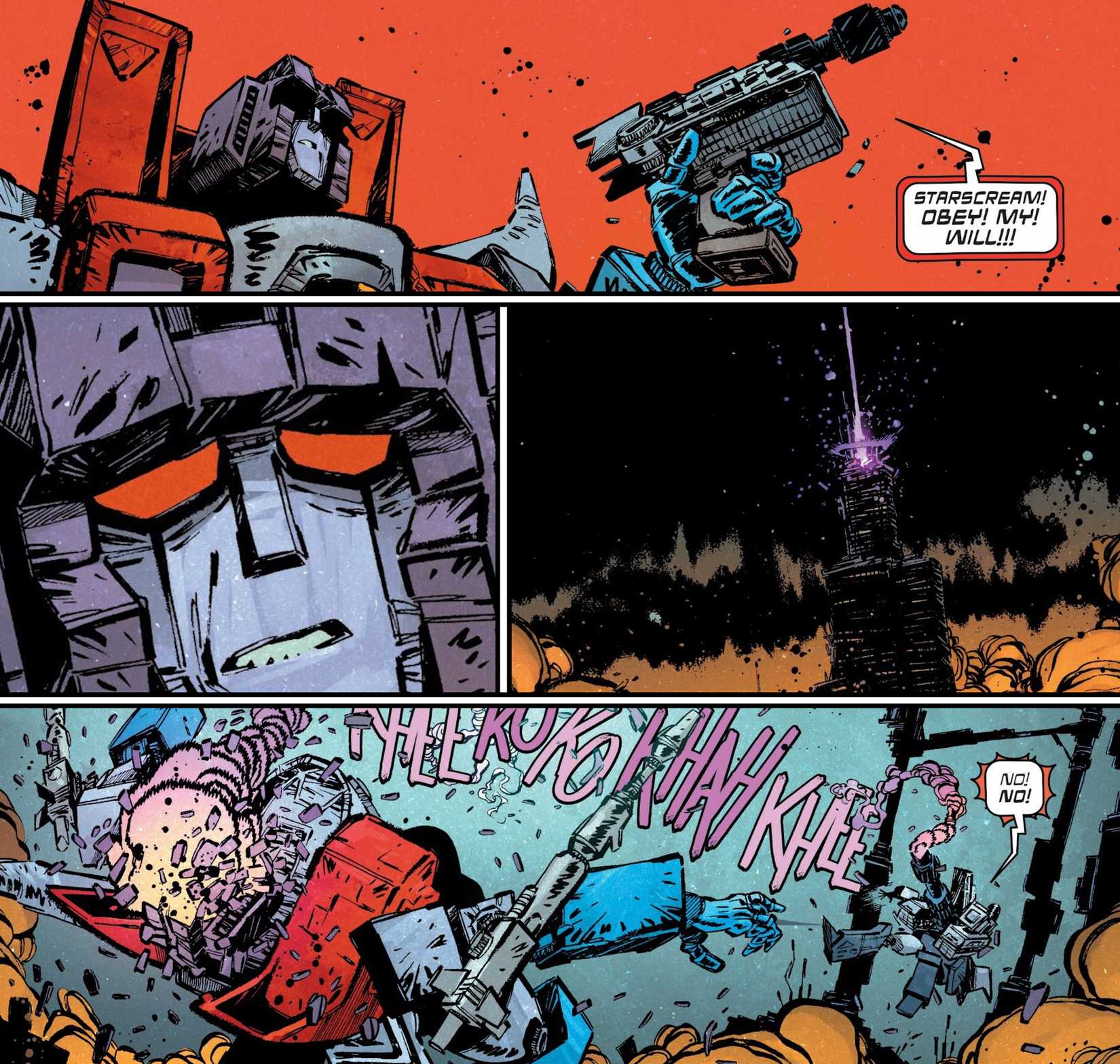 Starscream Death in Transformers #25 Comic