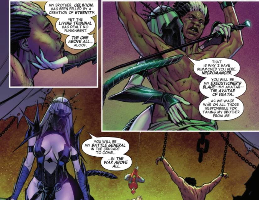 Storm #12, Death declares the upcoming 'War Above All'
