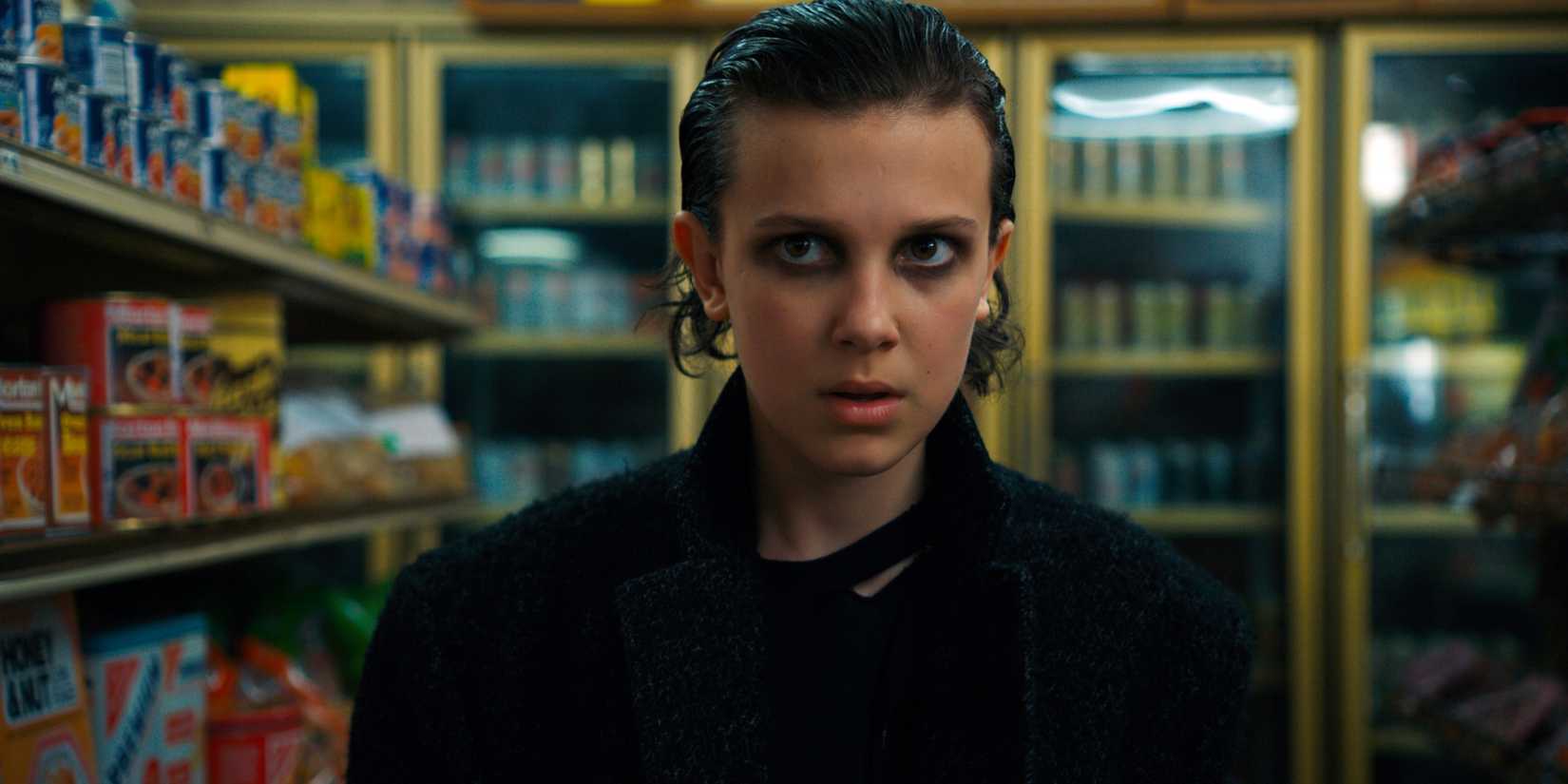 Eleven (Millie Bobby Brown) on Stranger Things