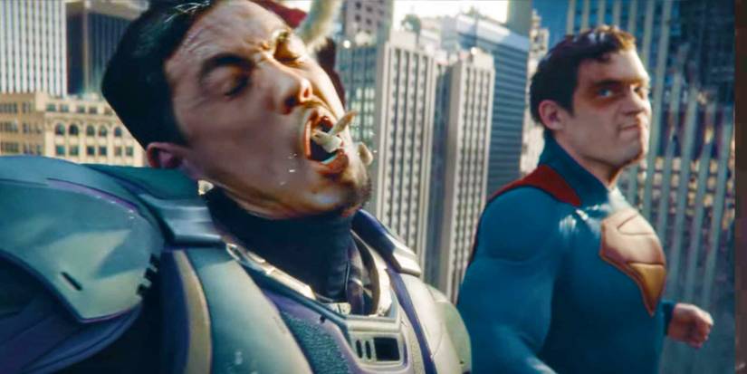 Super -Homem dando dentes