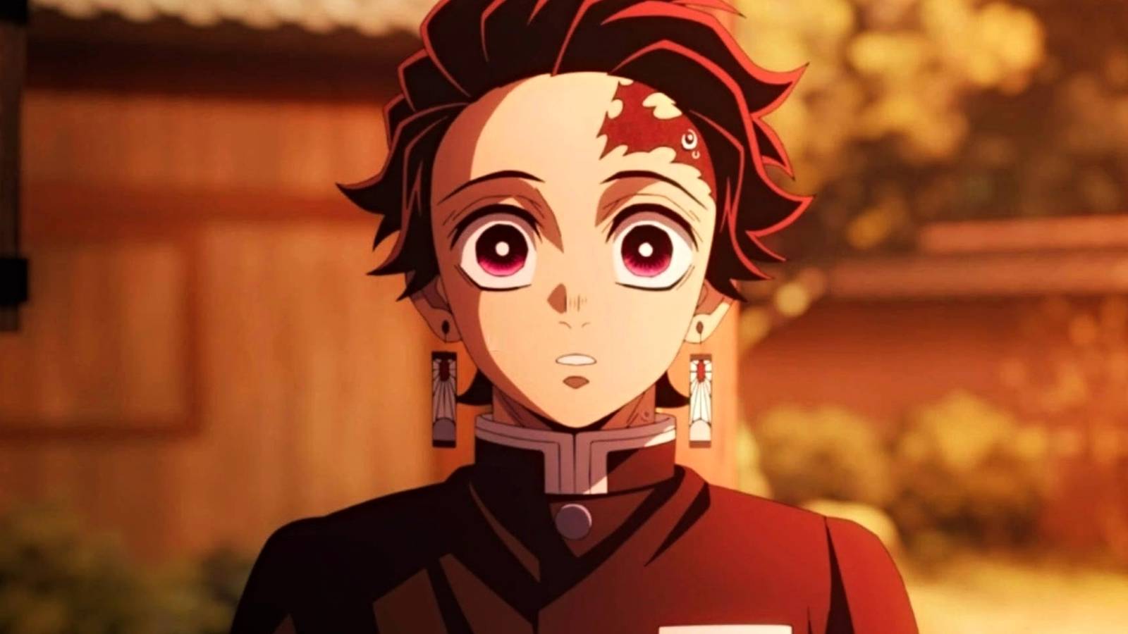 surprised Tanjiro Kamado from Demon Slayer