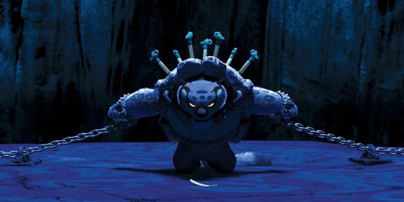 Tai Lung in prison in Kung Fu Panda