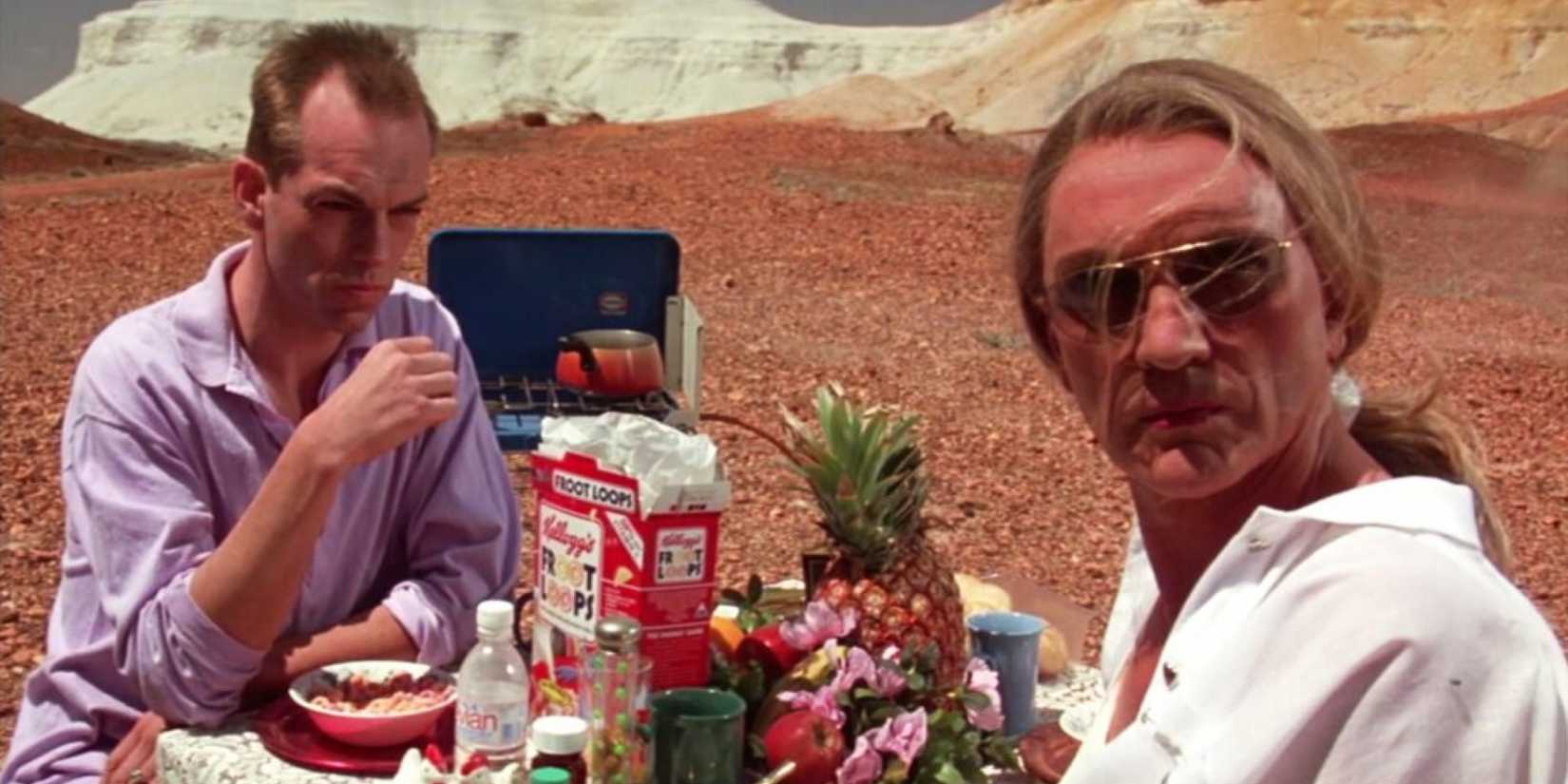 Terence Stamp and Hugo Weave in the Desert Priscilla Queen