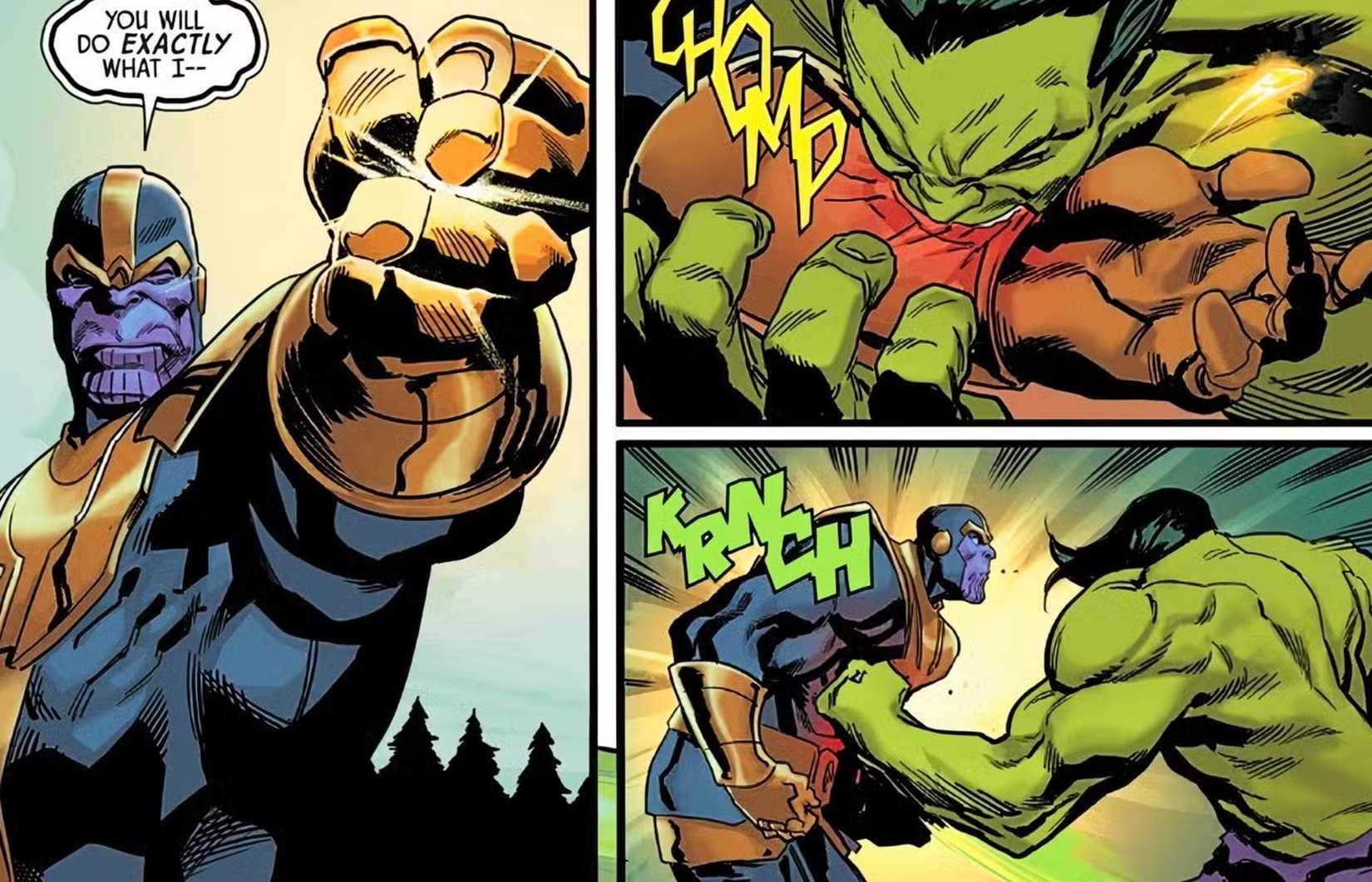 thanos vs hulk fight