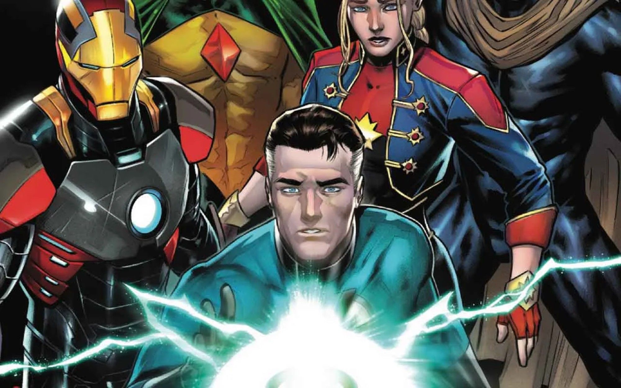 gli avengers con reed richards