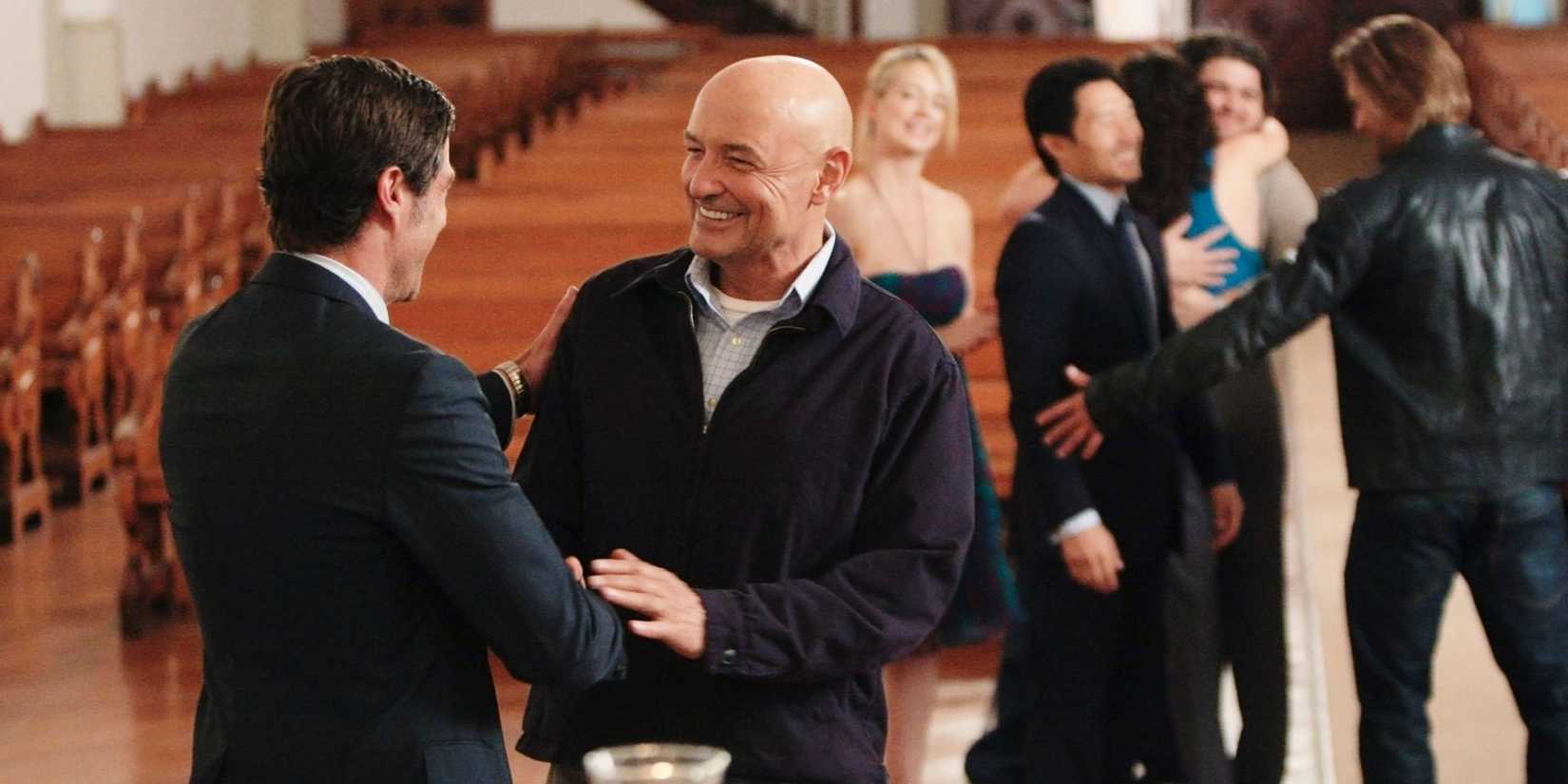 The cast of LOST reuniting in the church in the Lost series finale