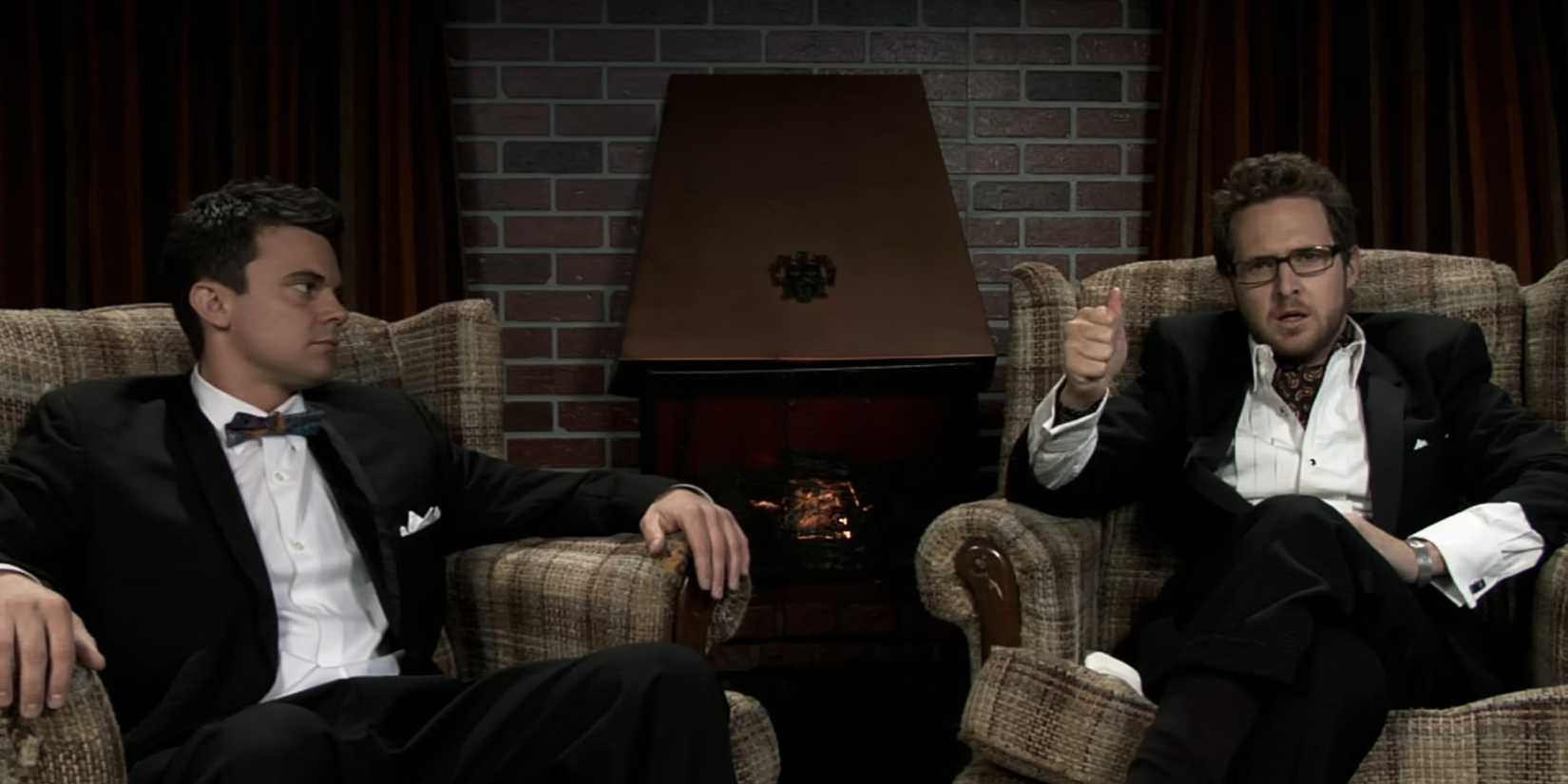 The Ghostfacers in Supernatural sitting together