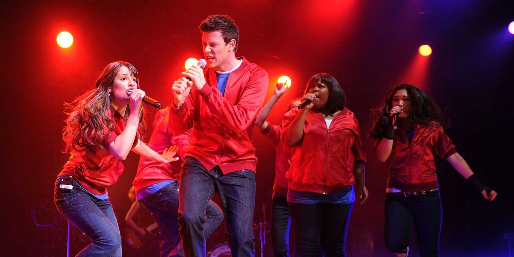 The Glee Club mid performance in Glee season 6