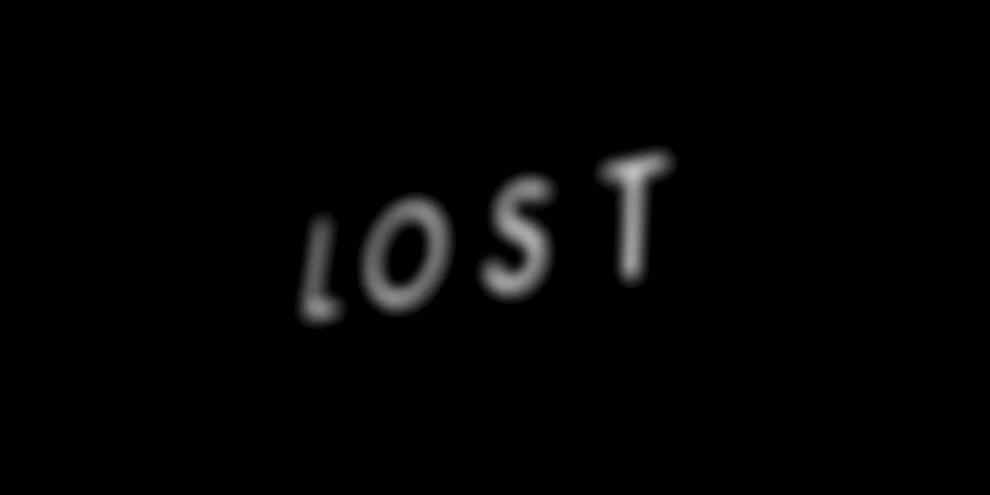 Titolo "Lost" emergente dall’oscurità nell’introduzione