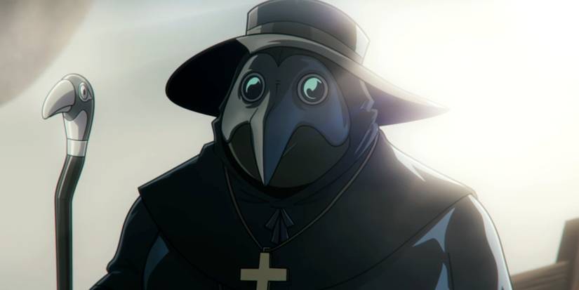 The Penguin in Aztec Batman Clash of Empires in a plague mask
