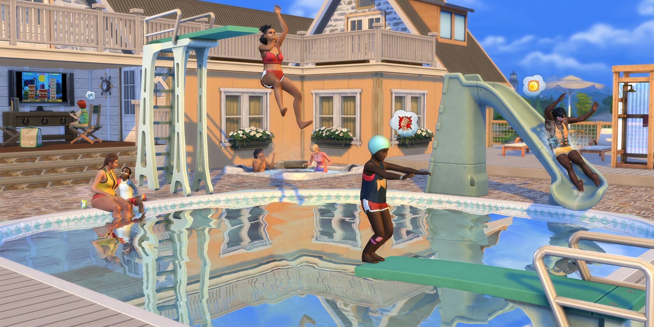 Zona piscina nell