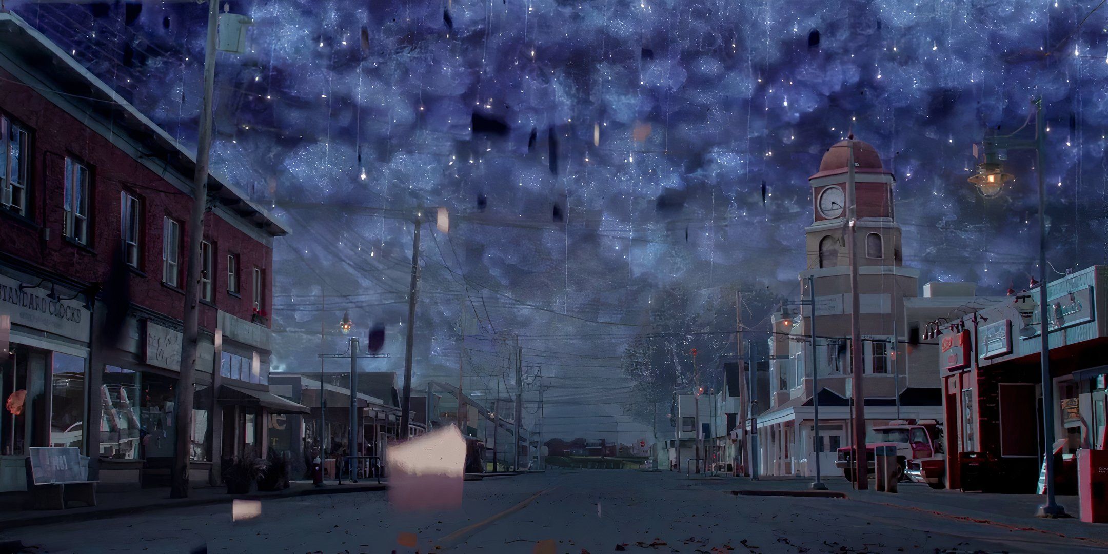 La cittadina di Storybrooke sotto le stelle in Once Upon A Time