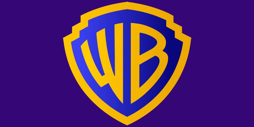 The Warner Bros logo on a purple background