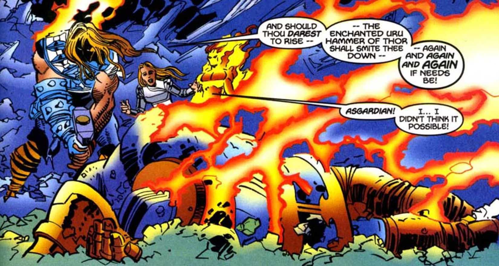 thor beats thanos unconscious