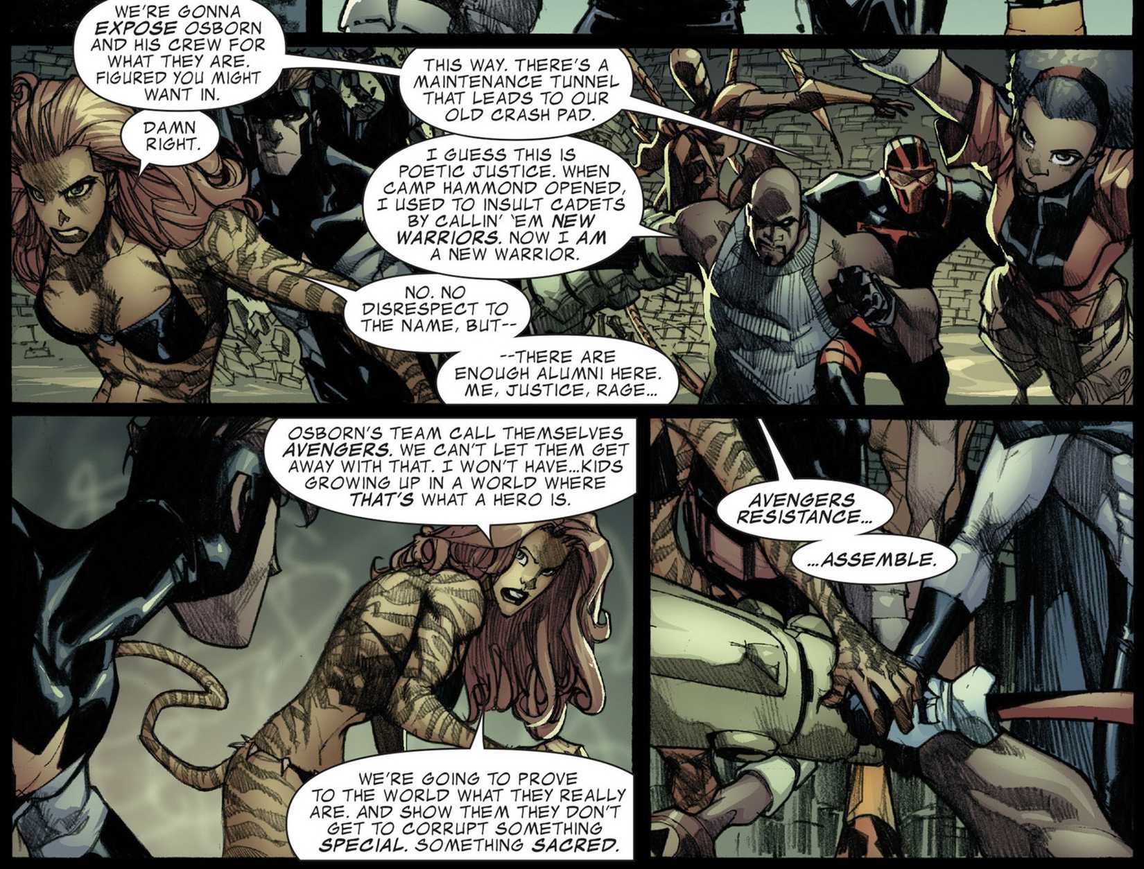 tigra launches the avengers resistance