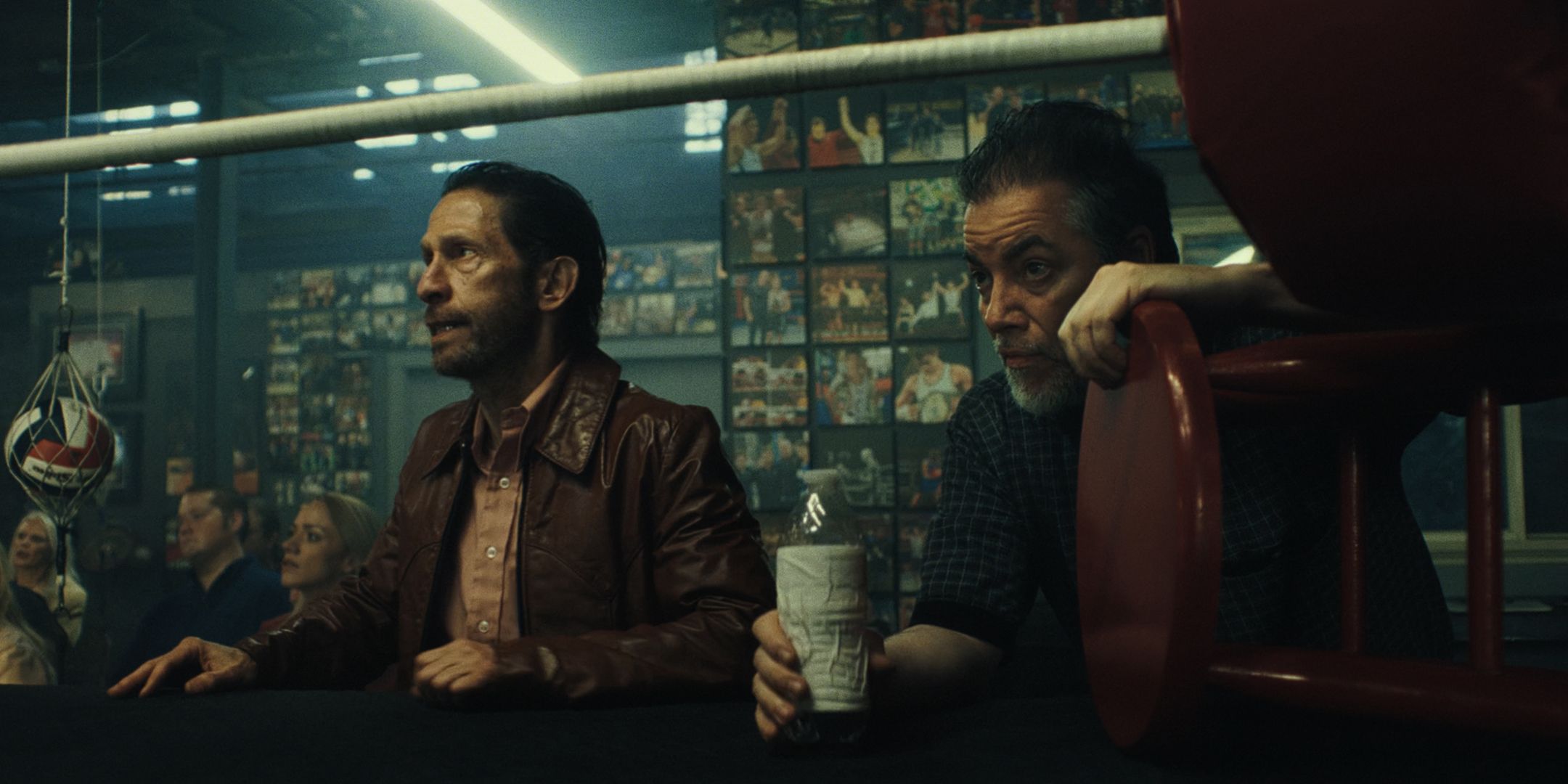 Tim Blake Nelson's Bang and Kevin Corrigan John watching fight