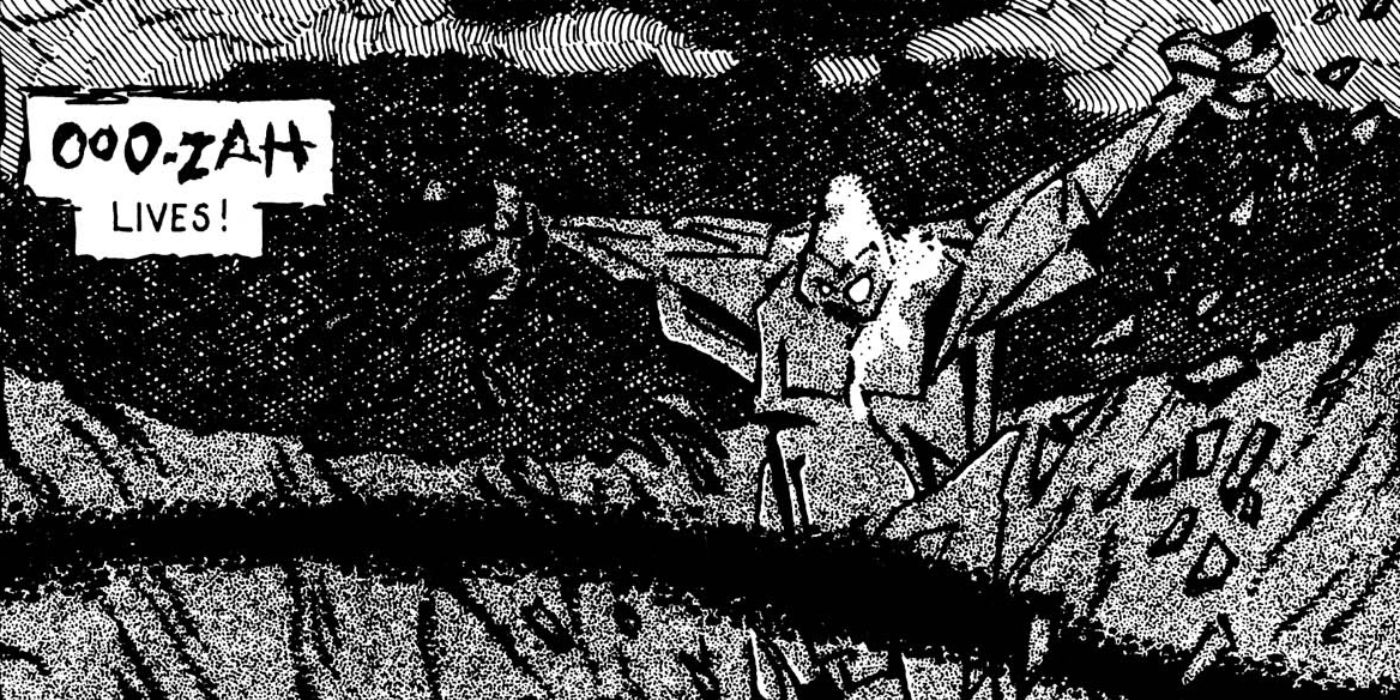TMNT villain Ooo-zah arriving on Earth.