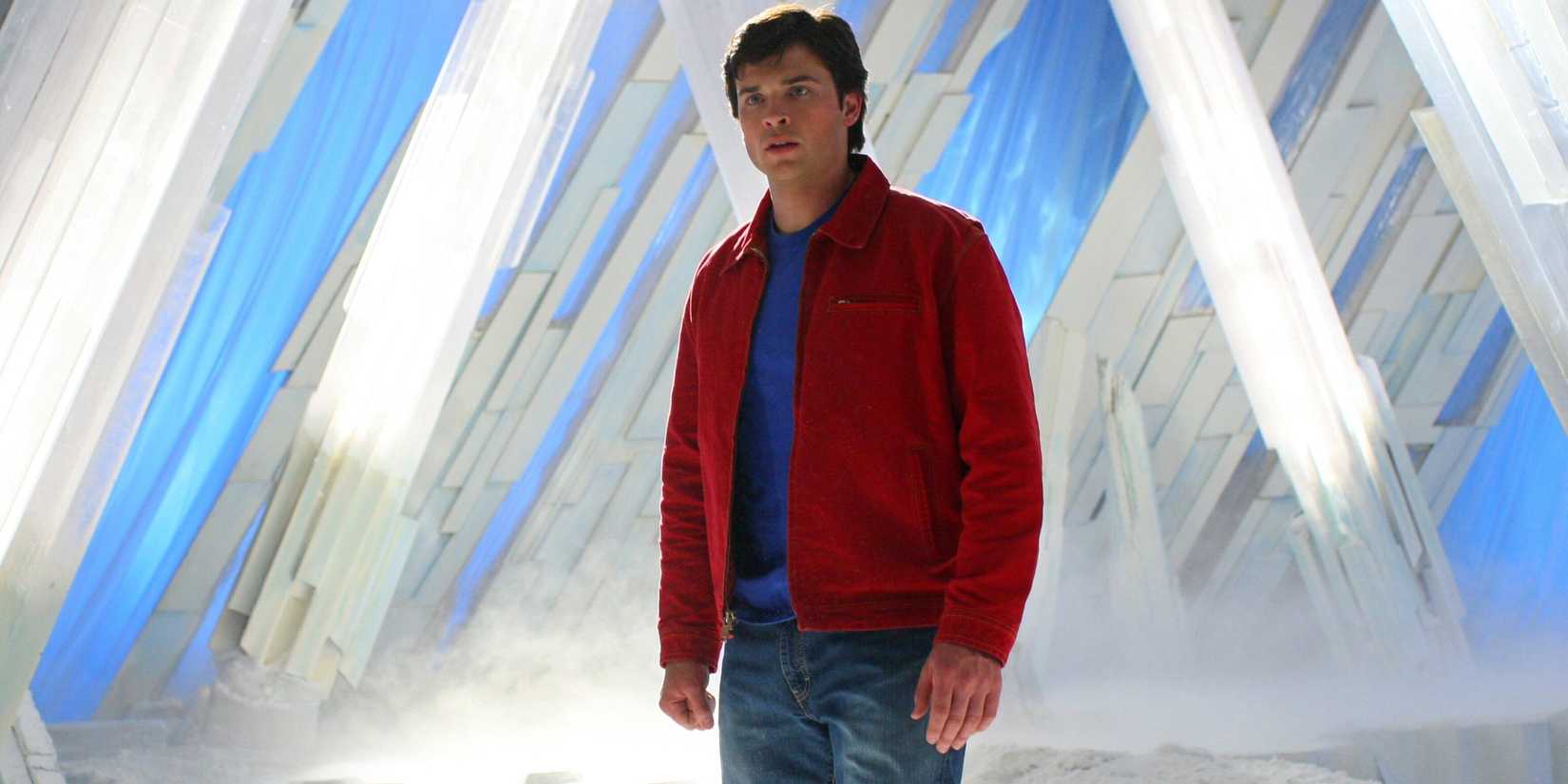 Tom Welling as Clark Kent in the Fortress of Solitude in Smallville