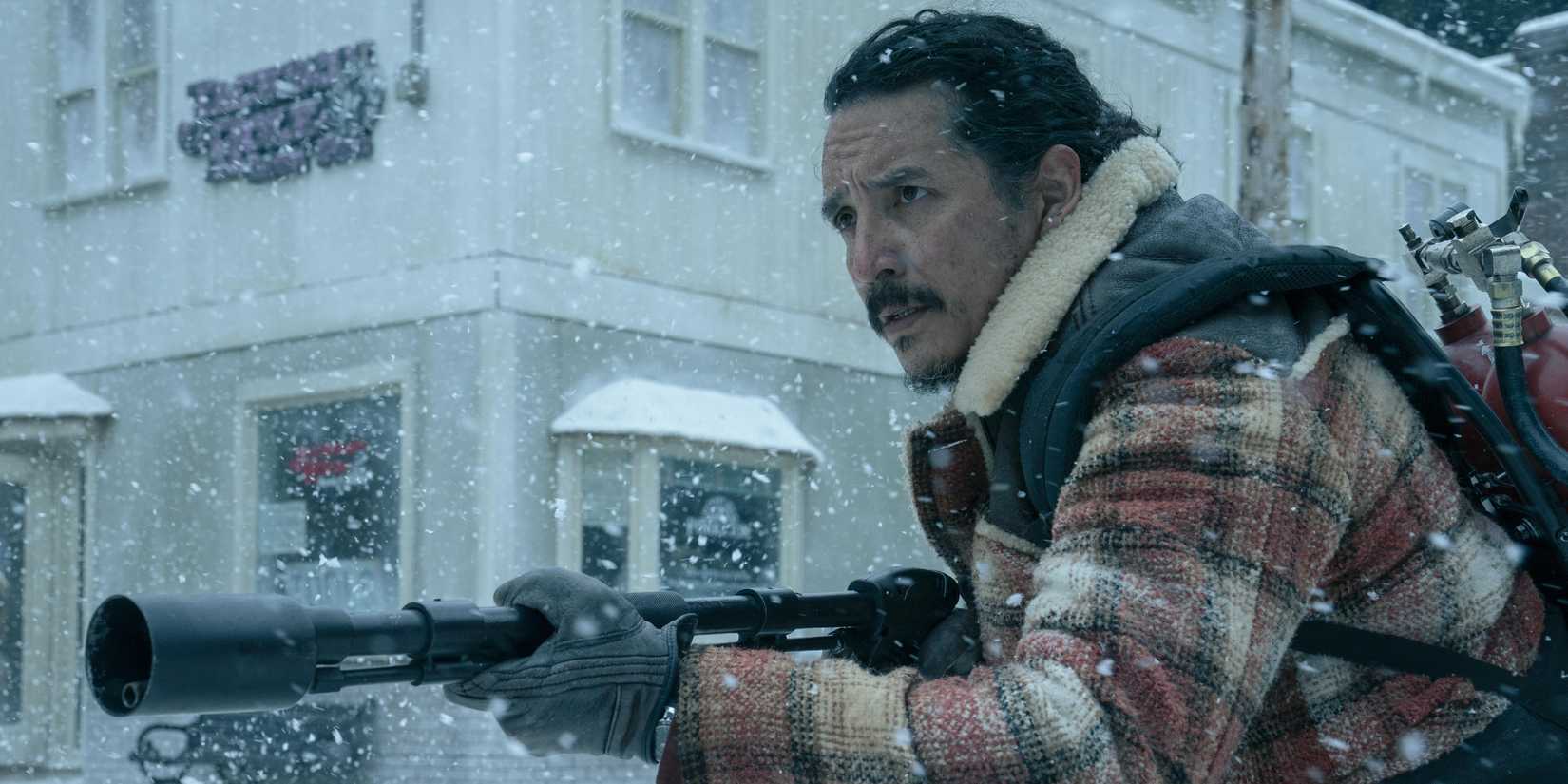 Томми с огнемётом в "The Last of Us"