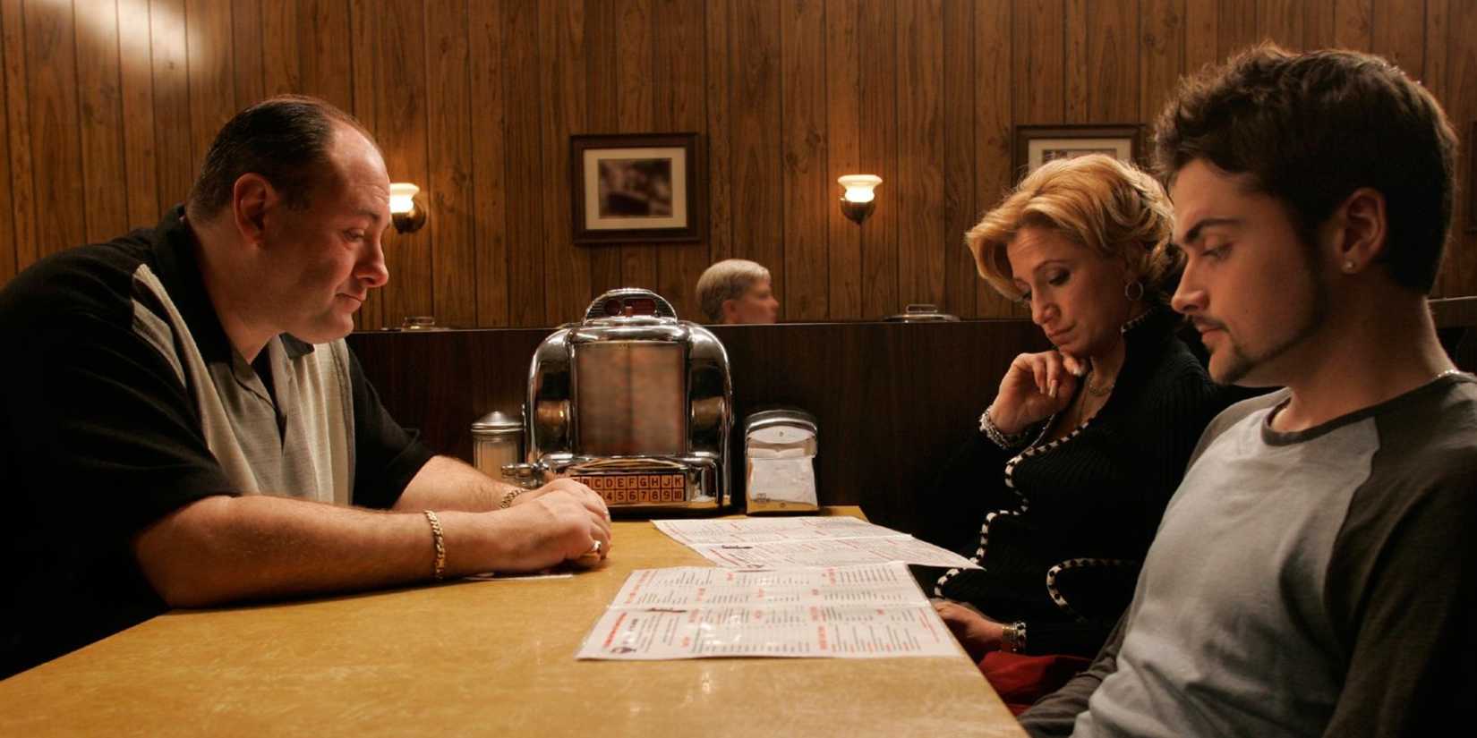 Tony Soprano e sua família em