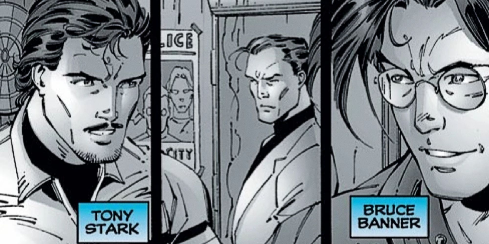 Tony Stark e Bruce Banner lavorano insieme come Cavalieri della Tavola Atomica
