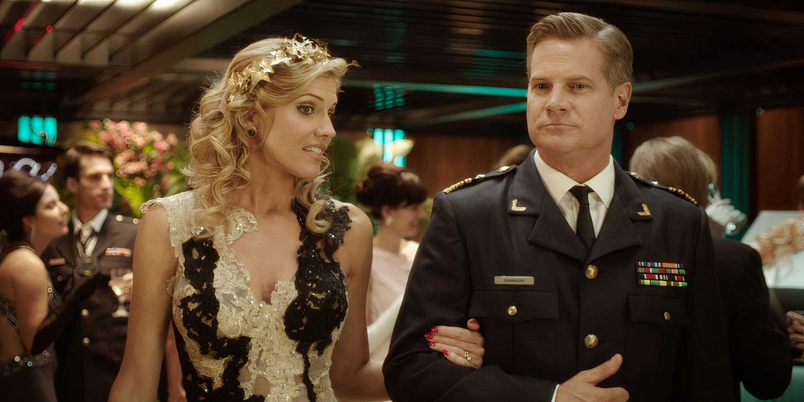 Tricia Helfer and Brian Ban Holt in the TV show Ascension