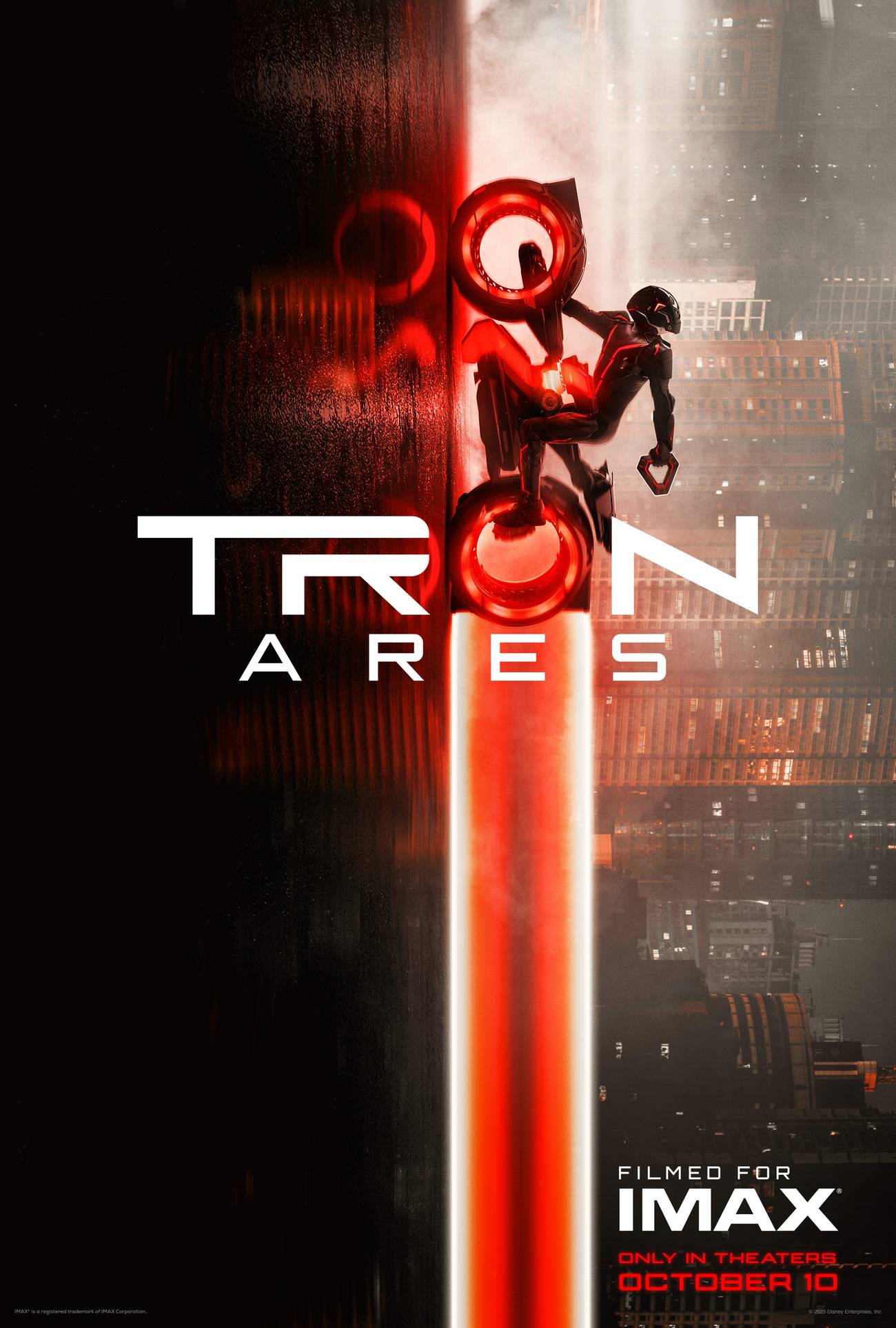 TRON ARES LIGHTCYCLE IMAX Poster