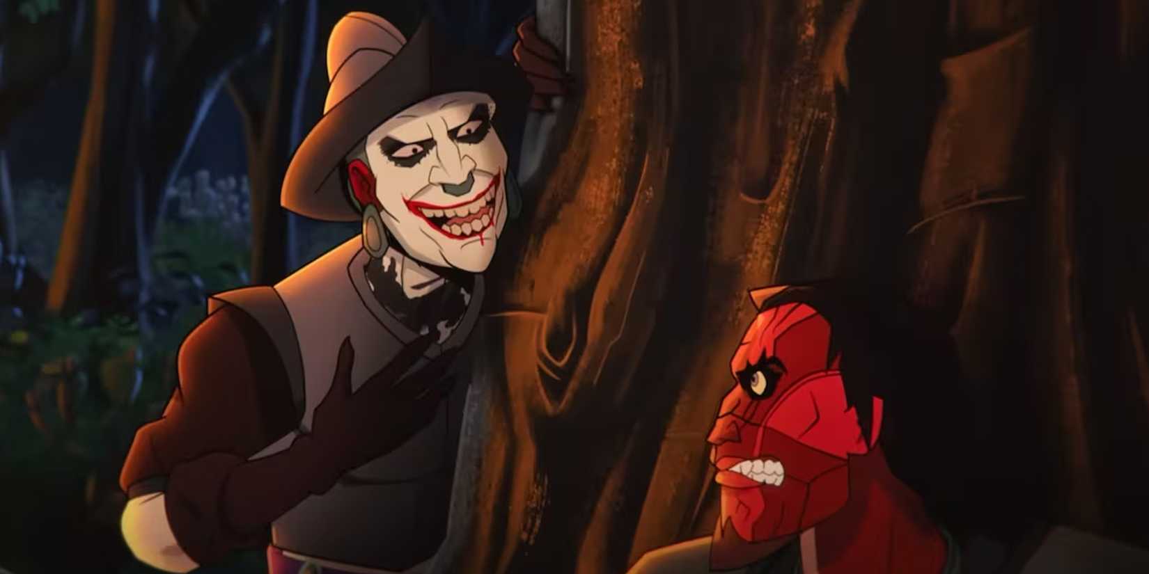 two face and joker in aztec batman clash of empires